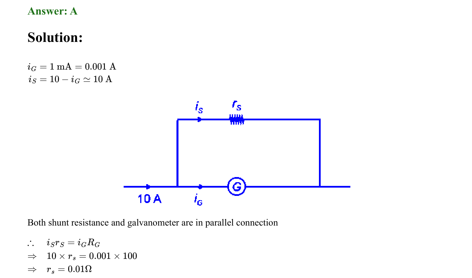 Current Electricity solution 2