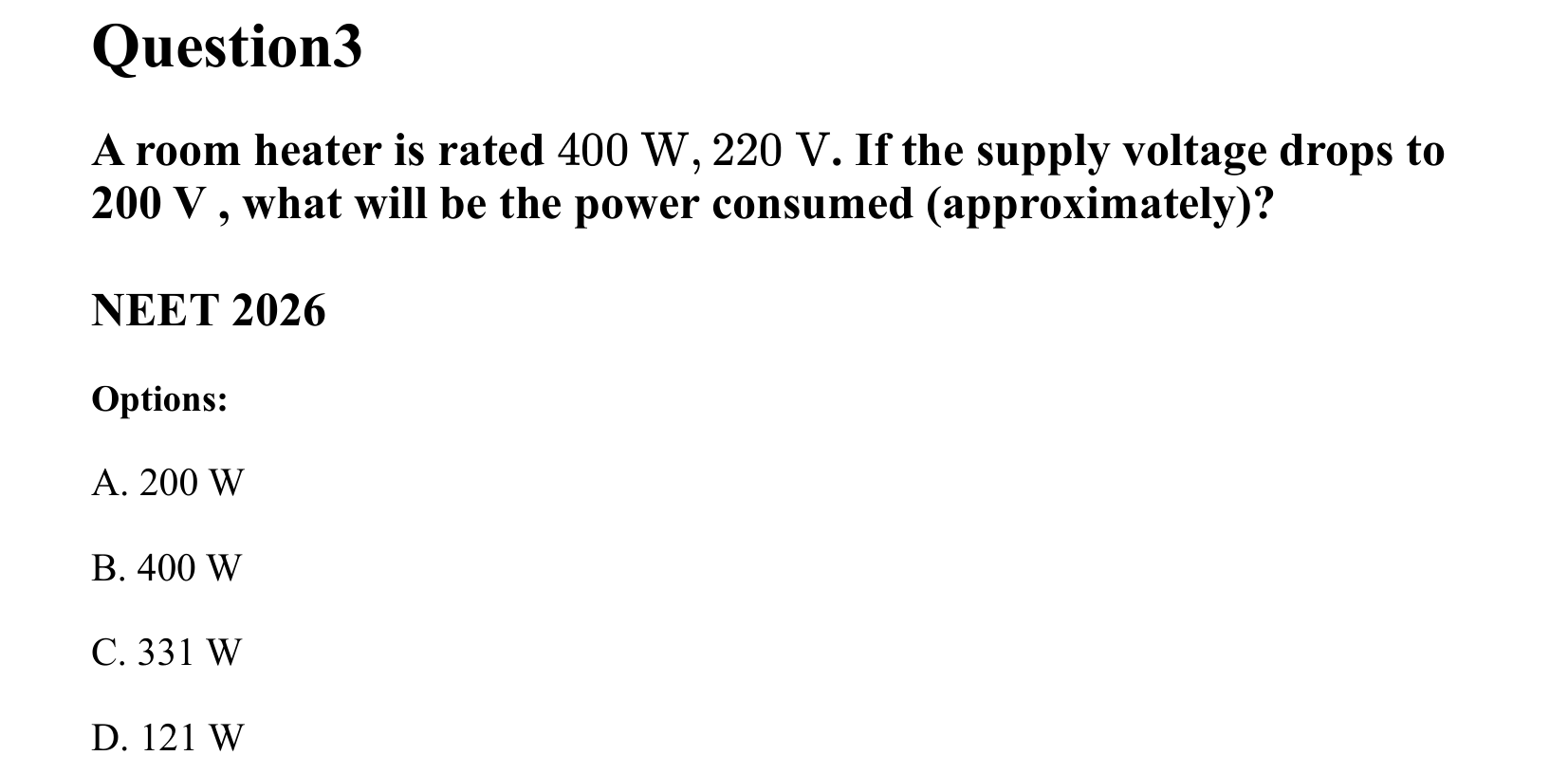 Current Electricity question 3