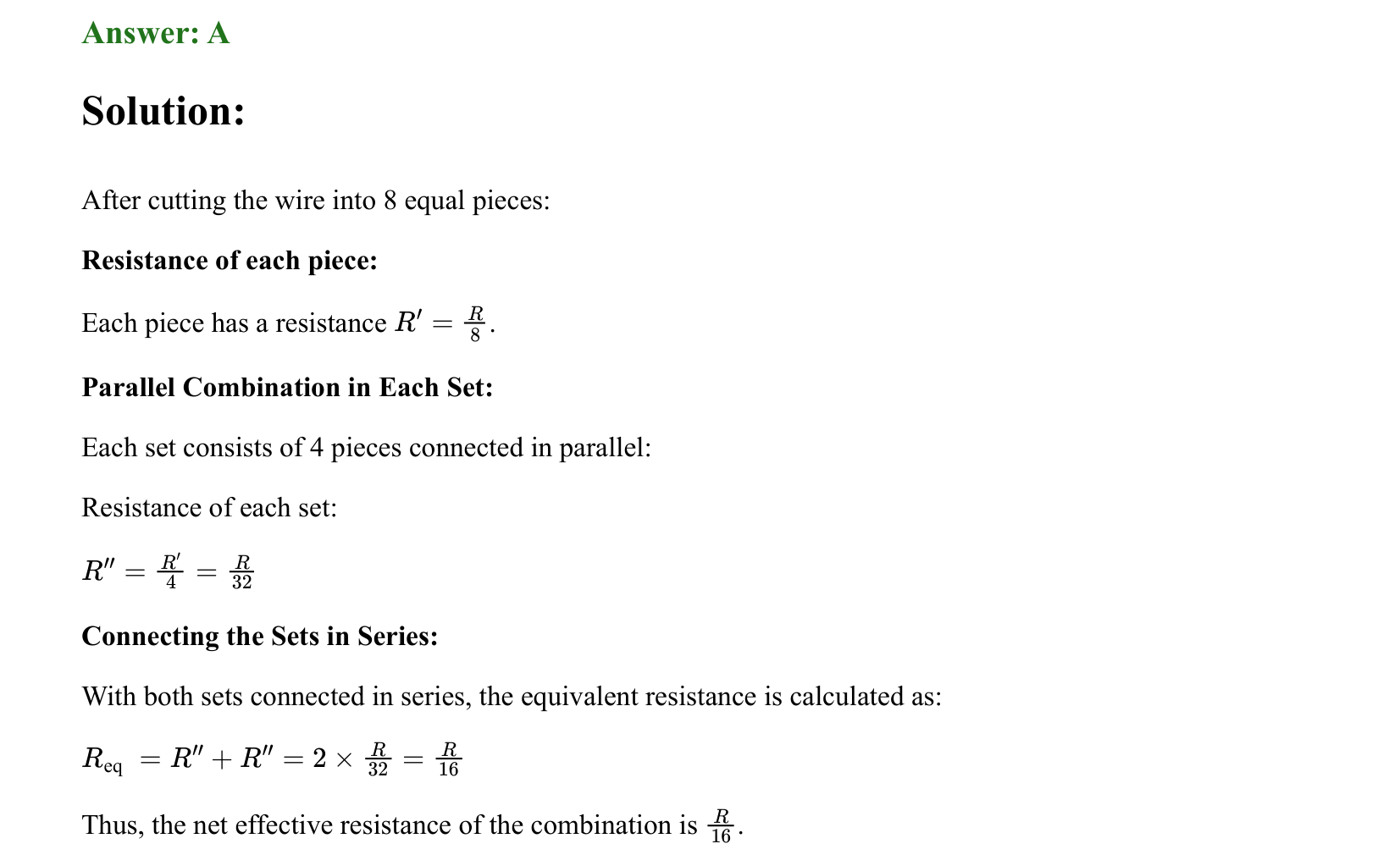 Current Electricity solution 8