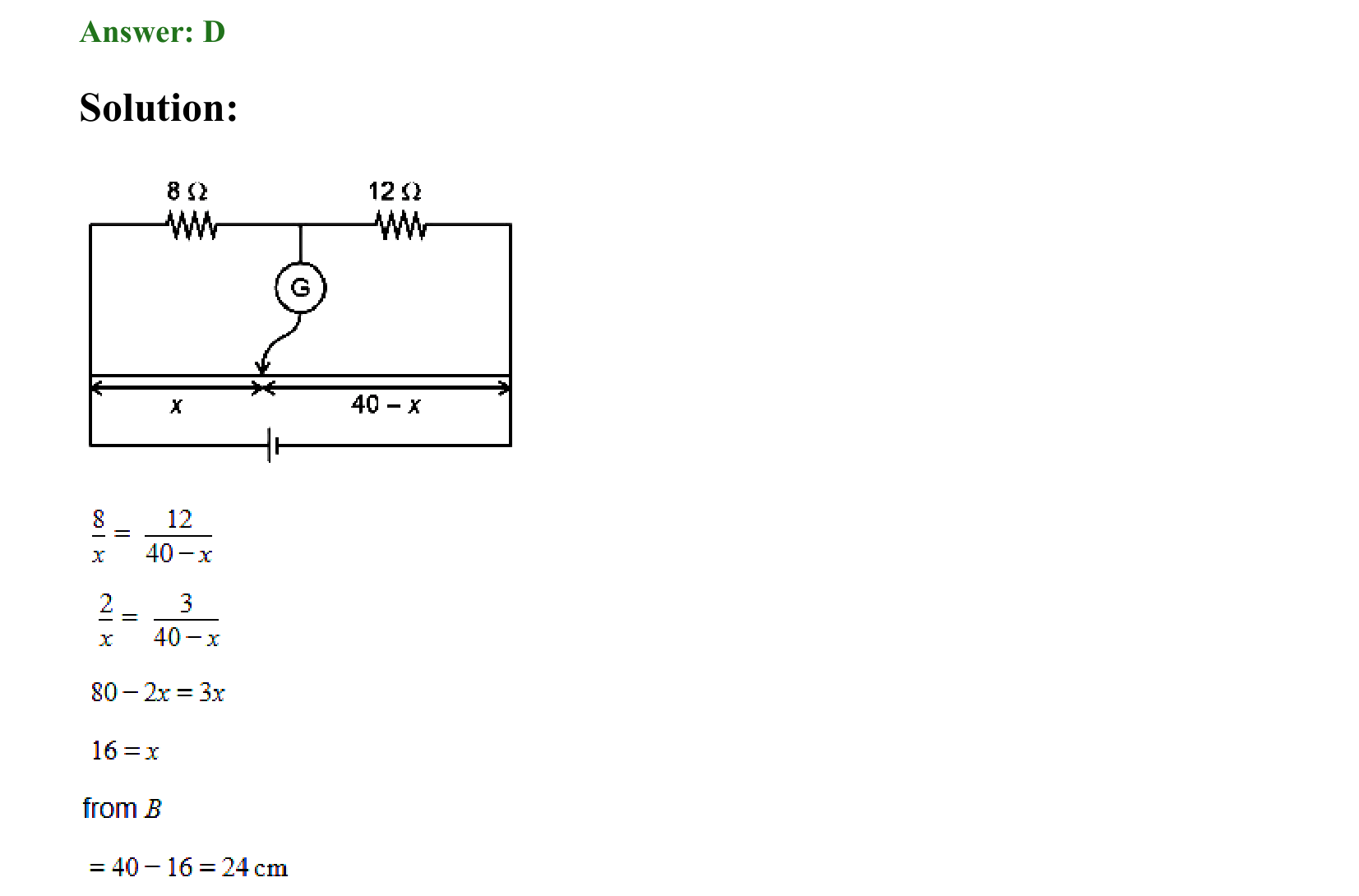 Current Electricity solution 12