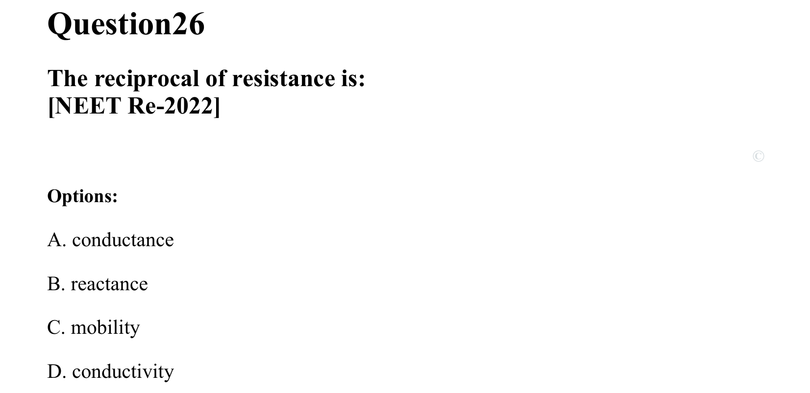 Current Electricity question 26