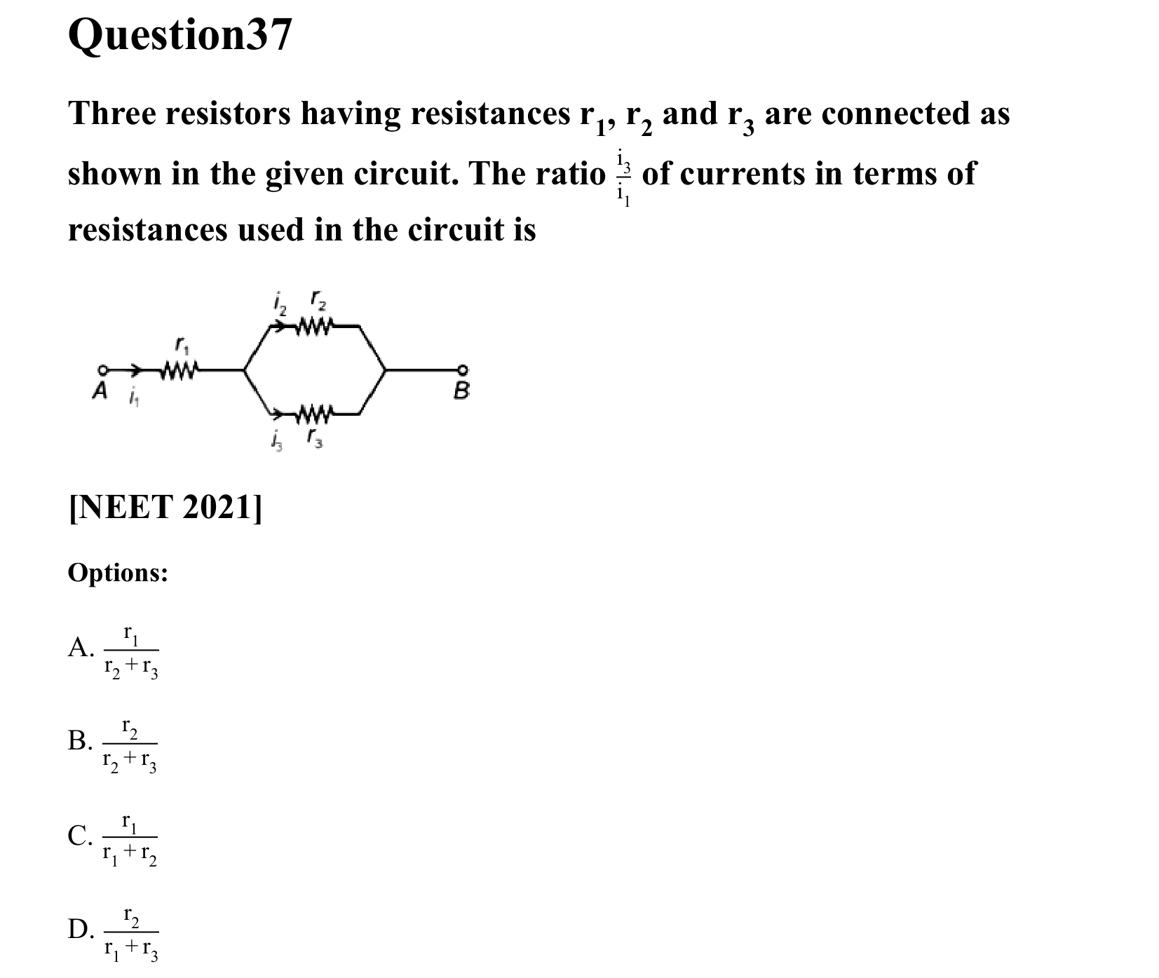Current Electricity question 37
