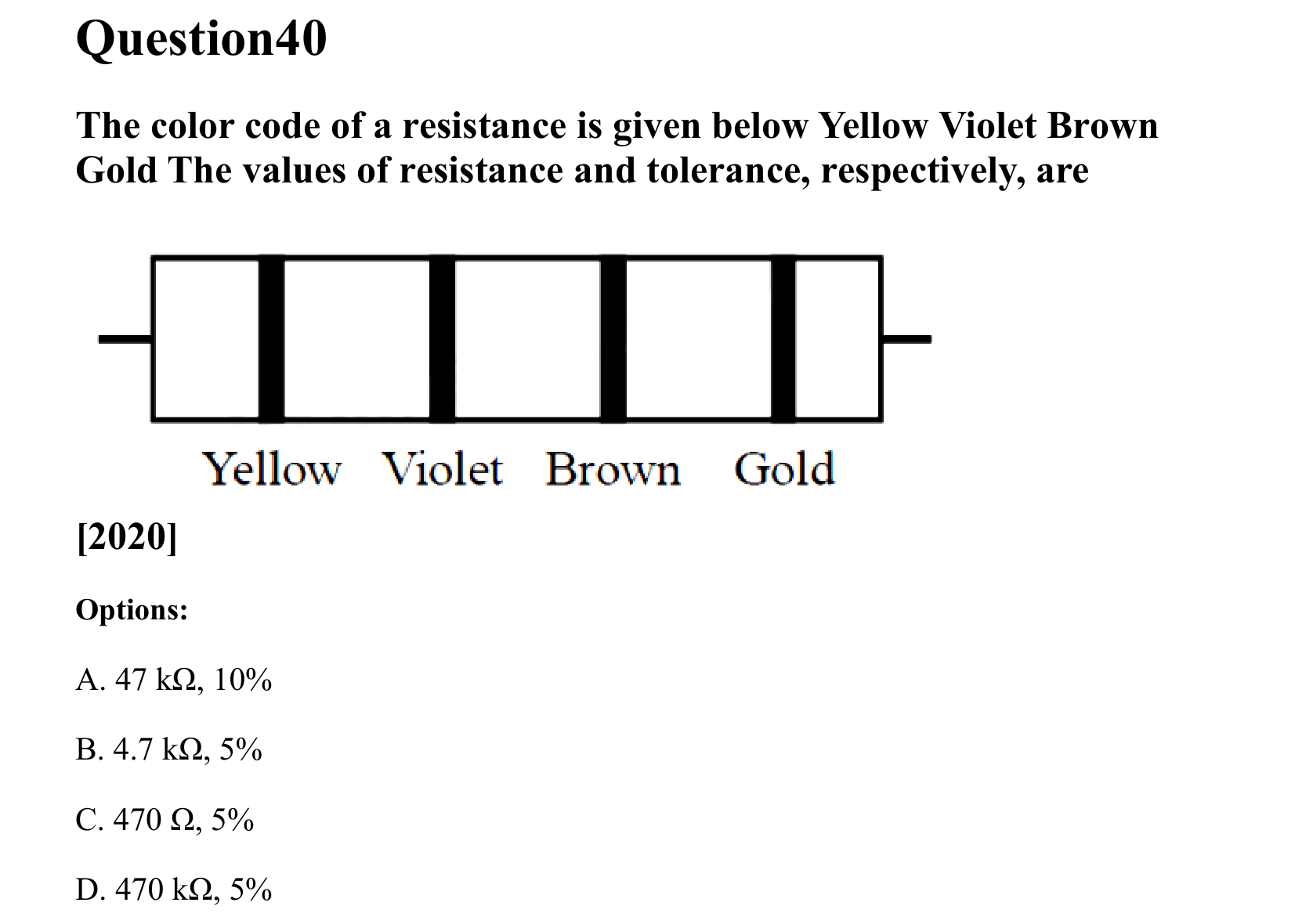 Current Electricity question 40