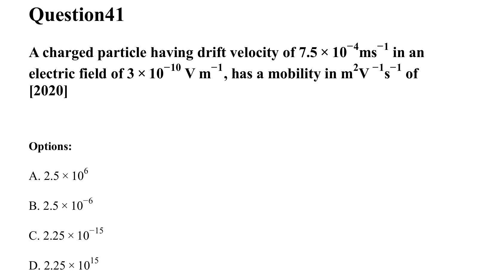 Current Electricity question 41
