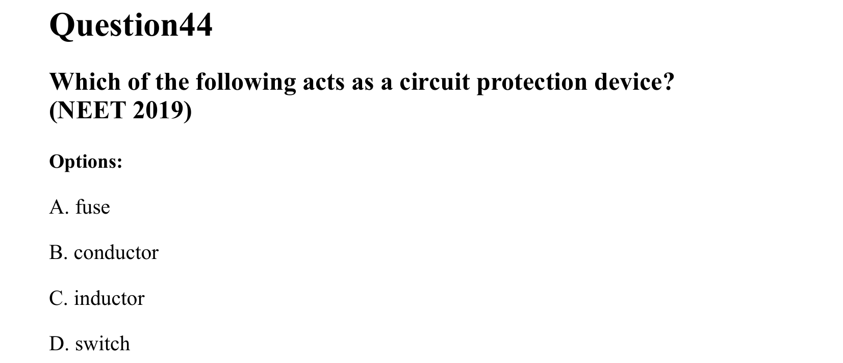 Current Electricity question 44