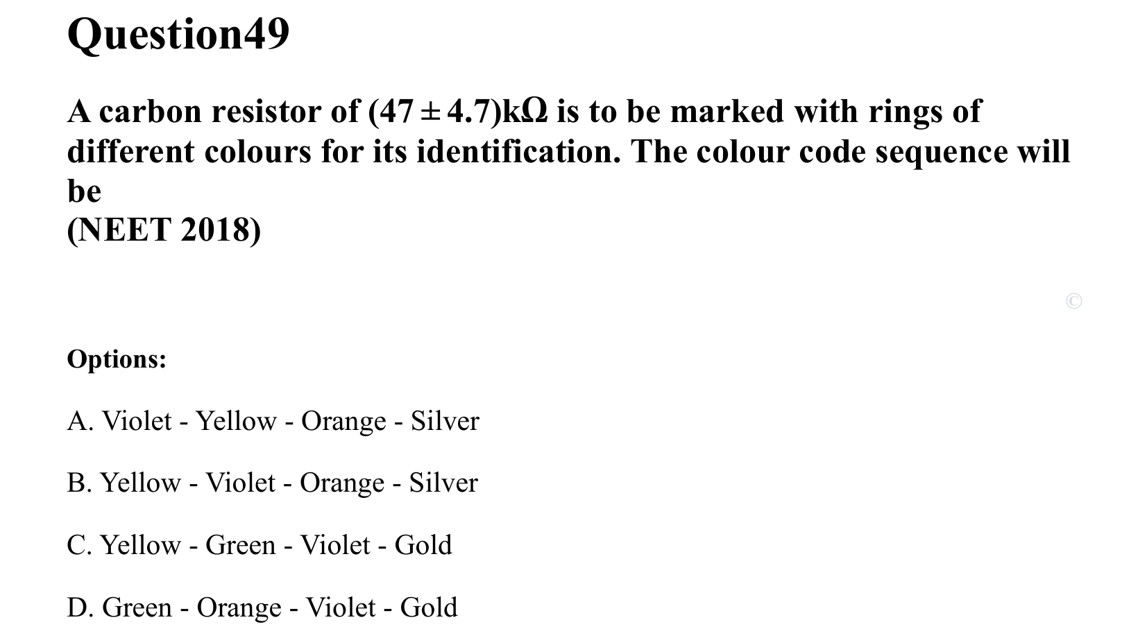 Current Electricity question 49