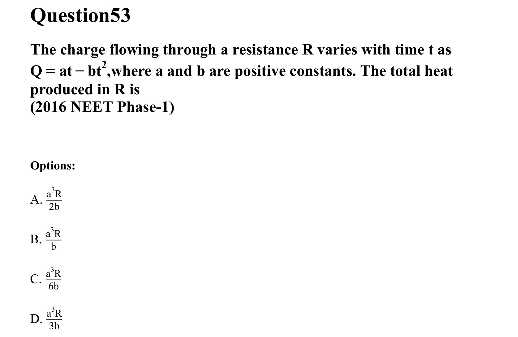 Current Electricity question 53