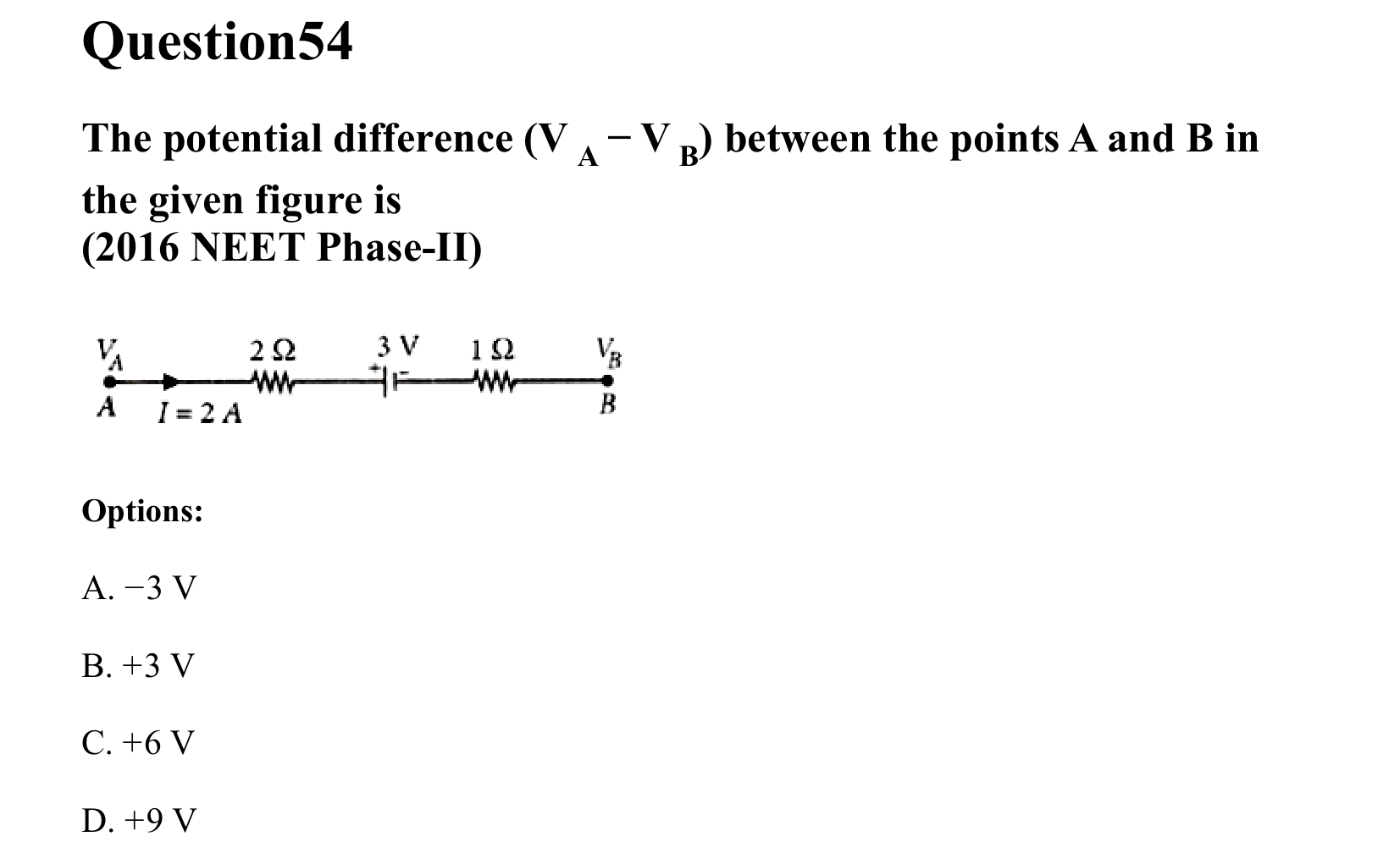Current Electricity question 54