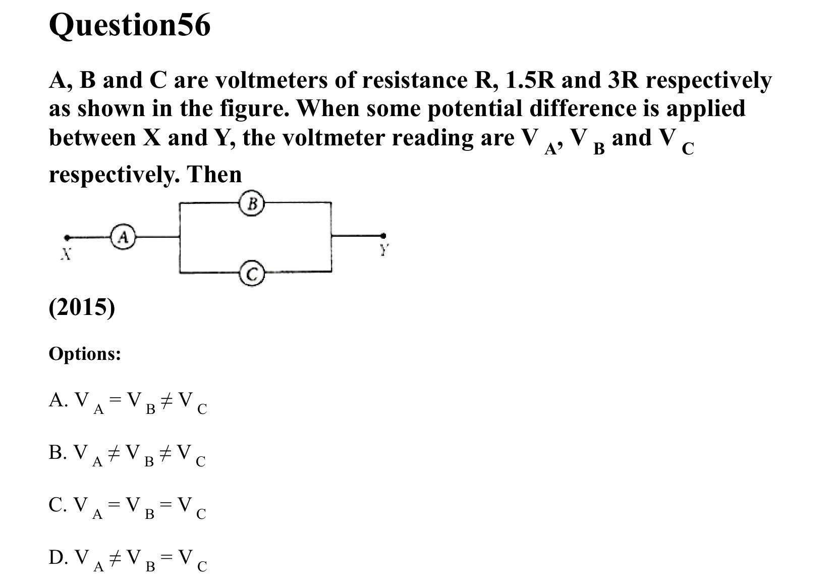 Current Electricity question 56