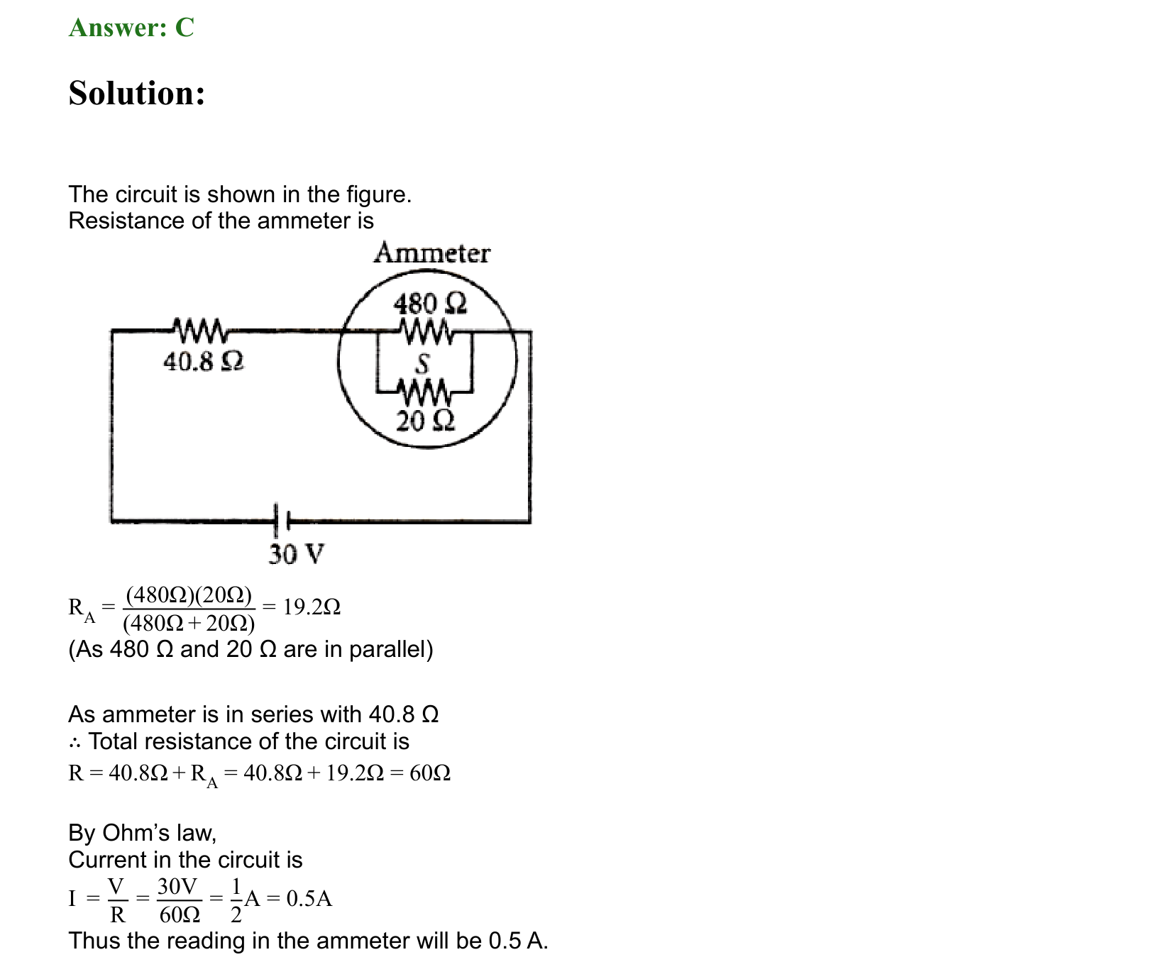 Current Electricity solution 60