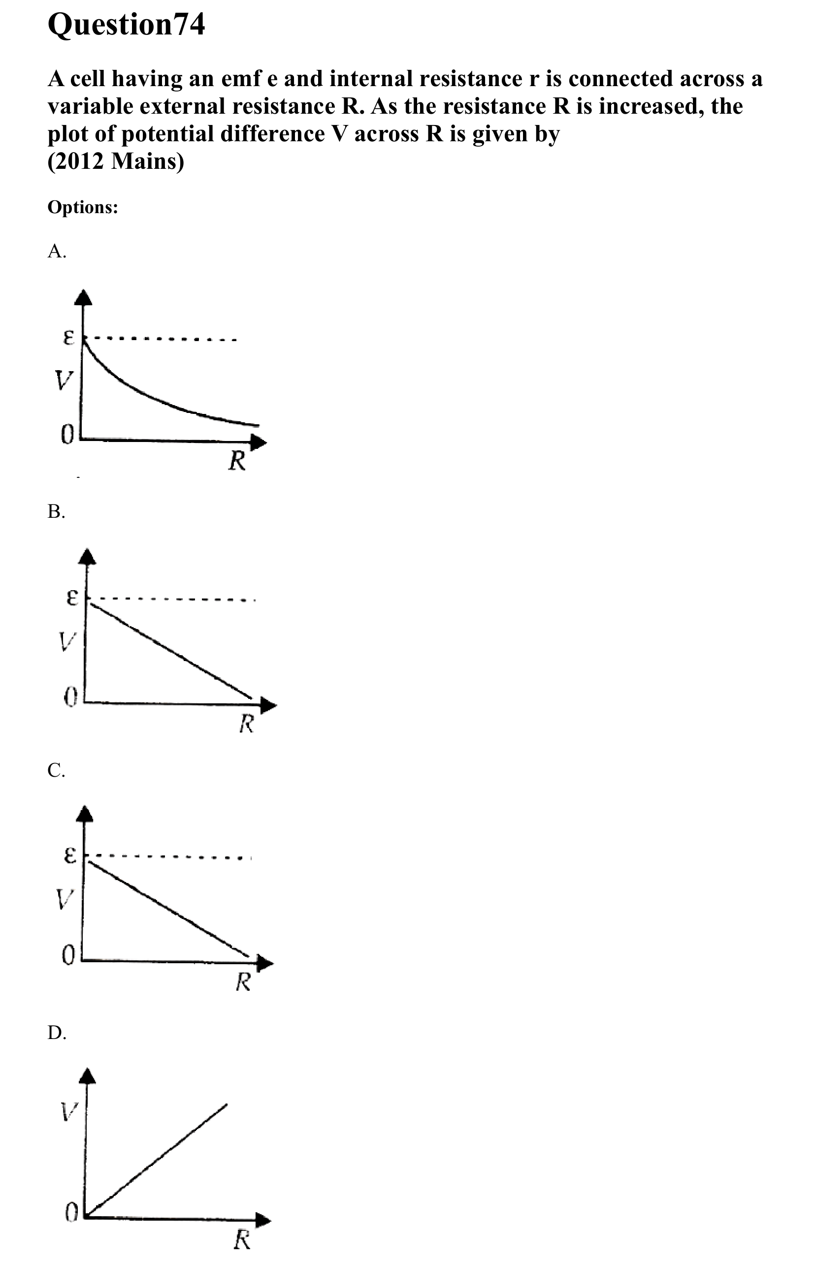 Current Electricity question 74