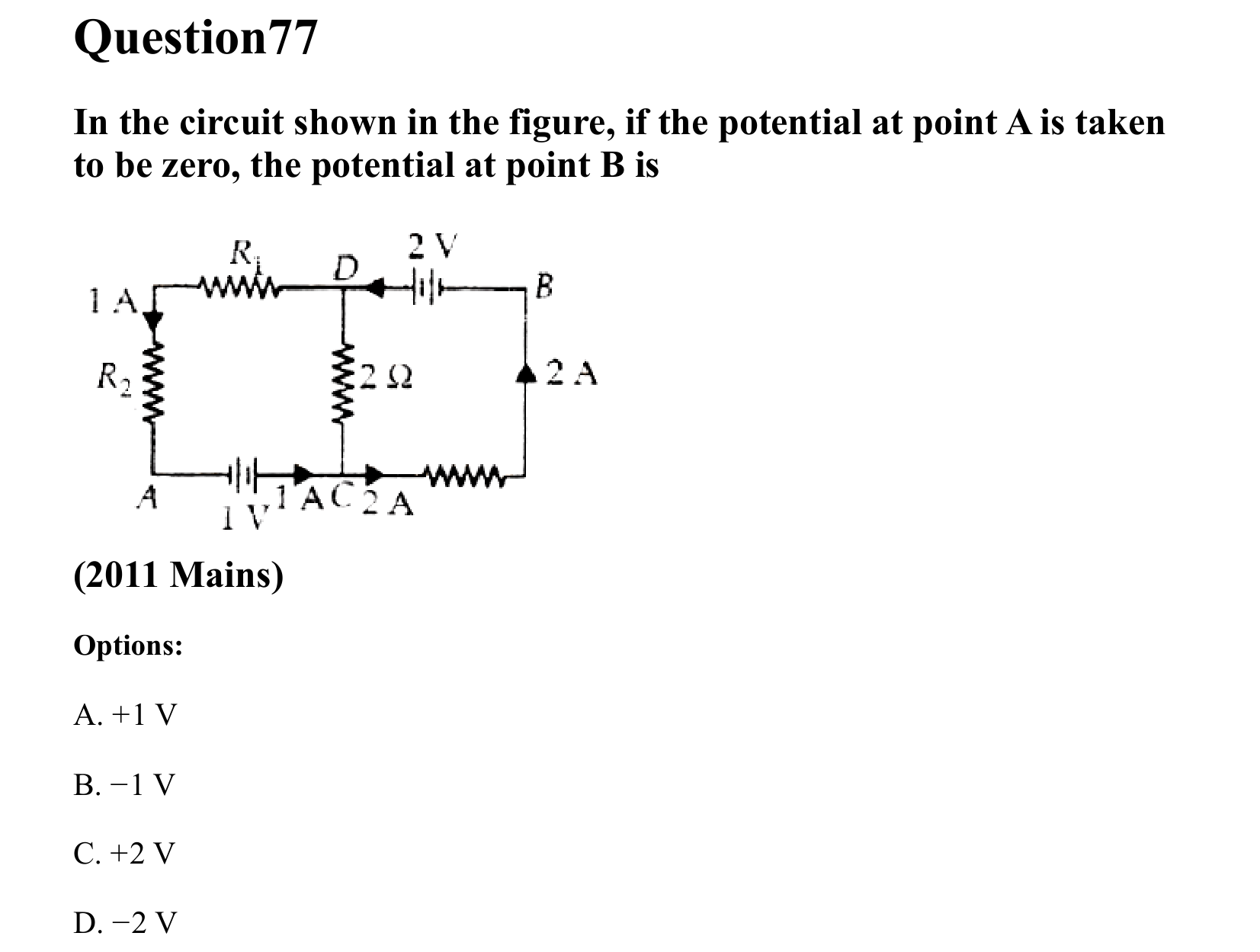 Current Electricity question 77