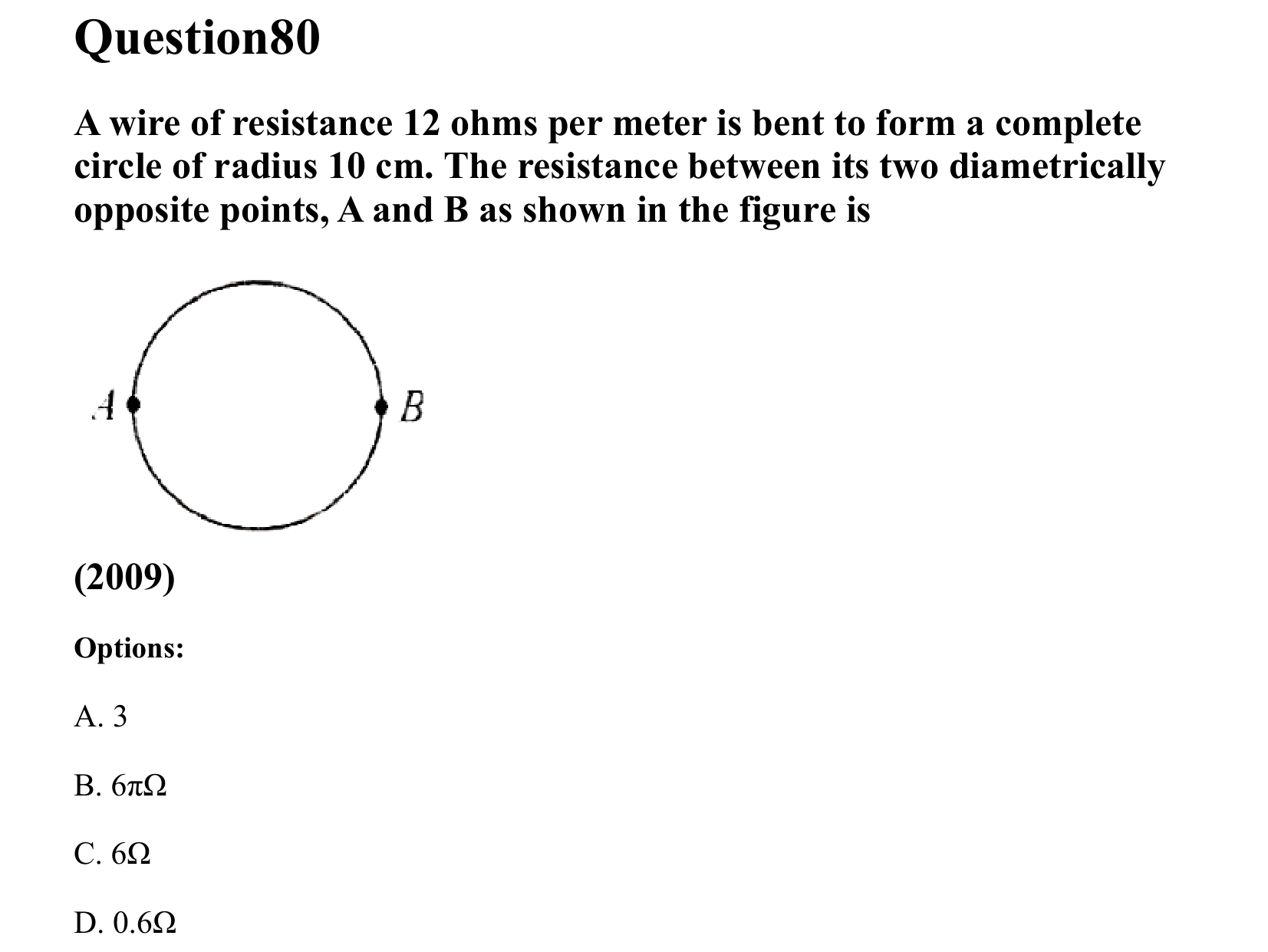 Current Electricity question 80