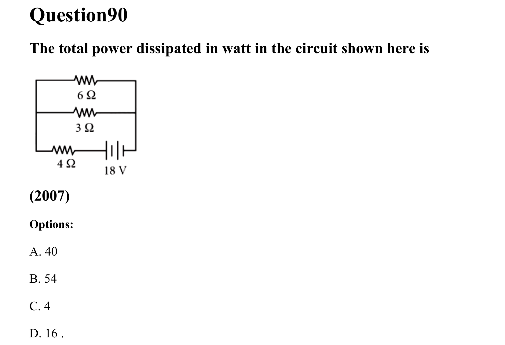 Current Electricity question 90