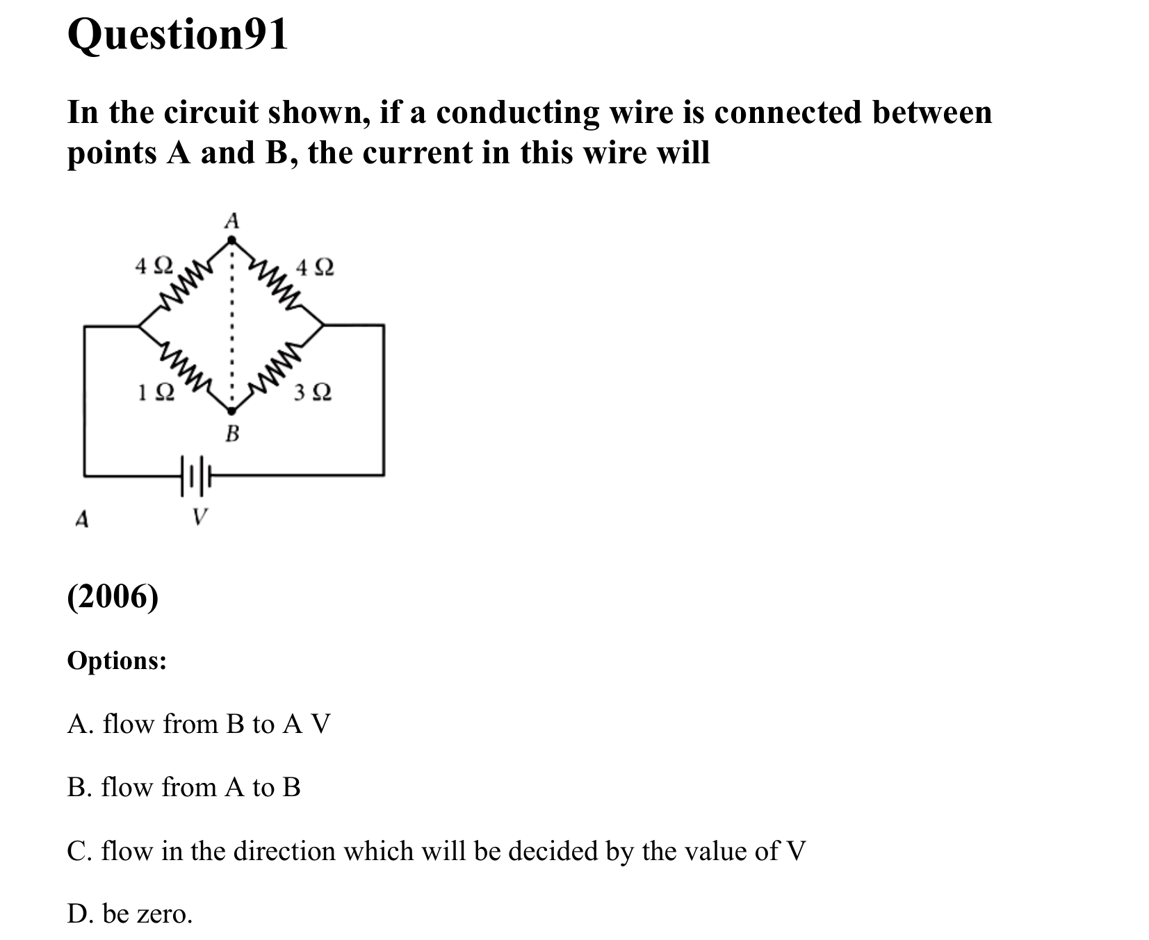 Current Electricity question 91