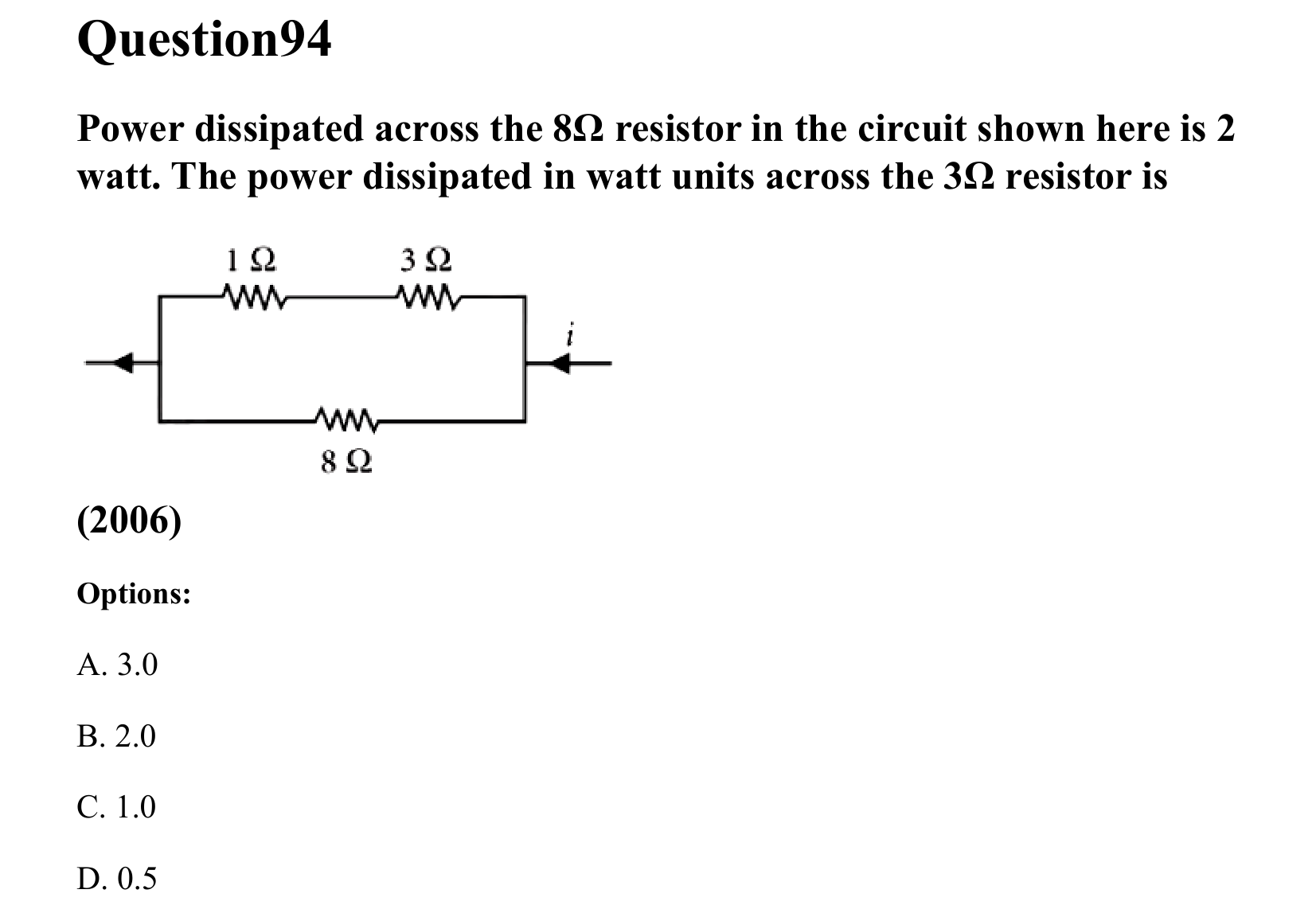 Current Electricity question 94