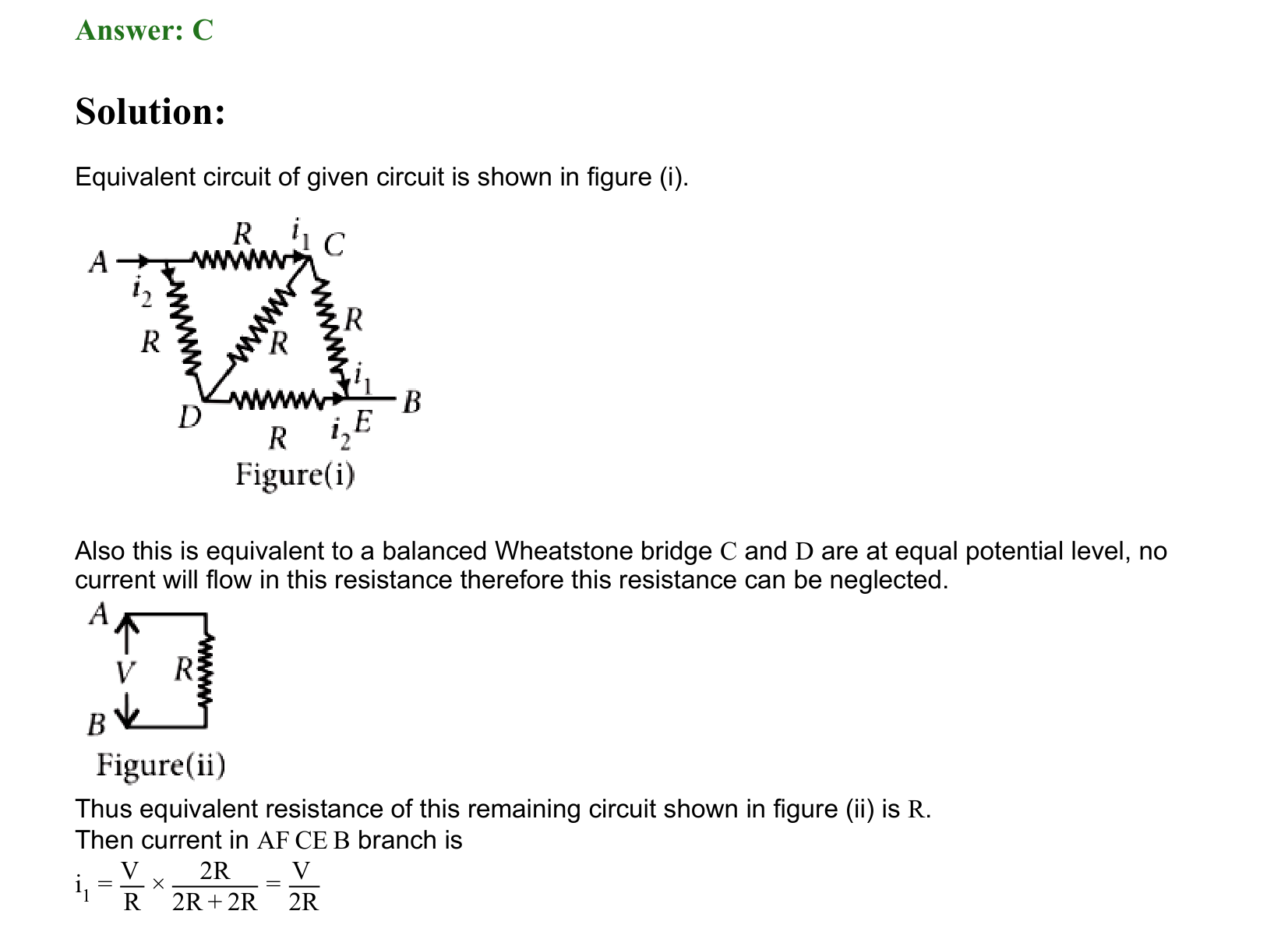 Current Electricity solution 101