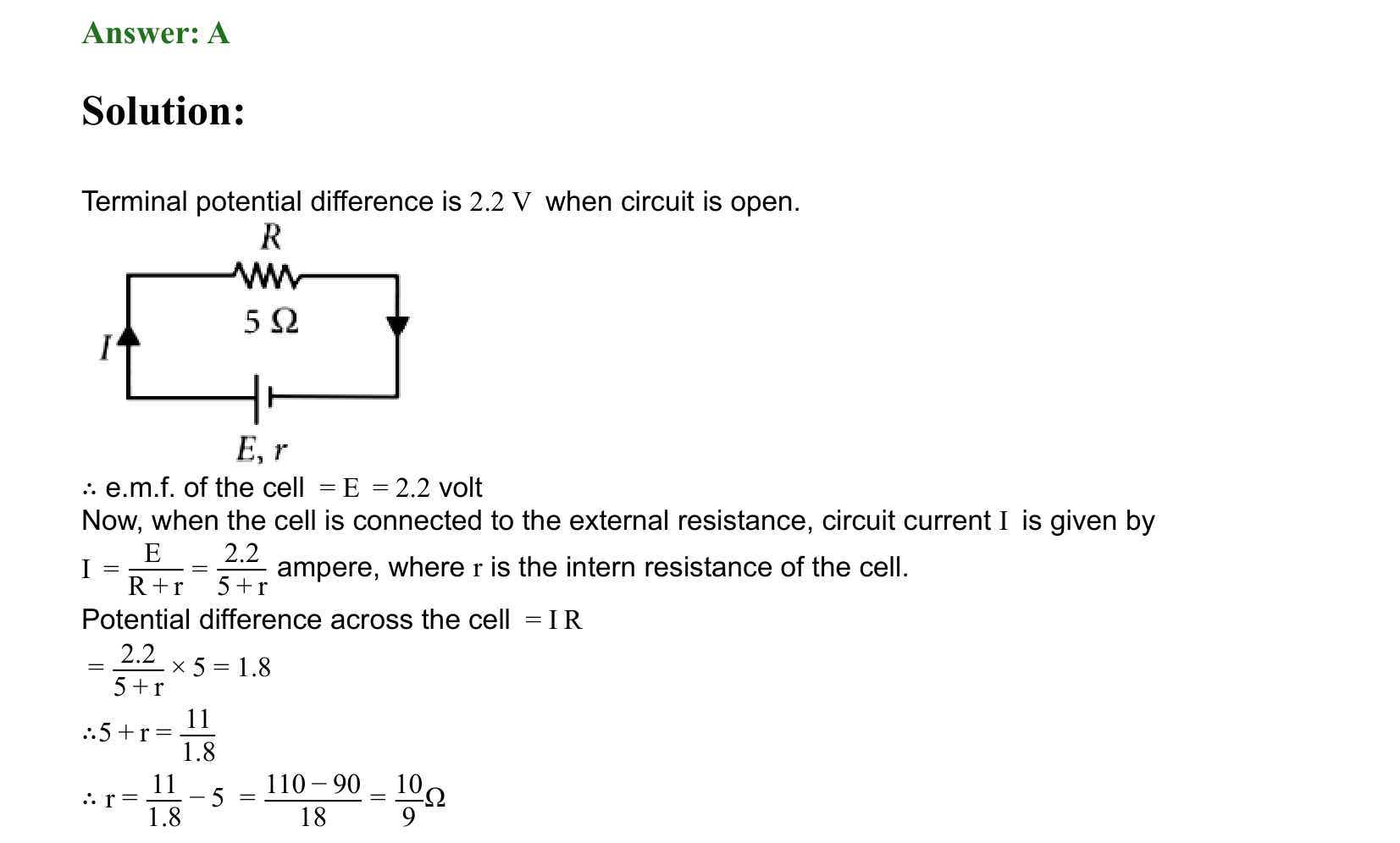 Current Electricity solution 109