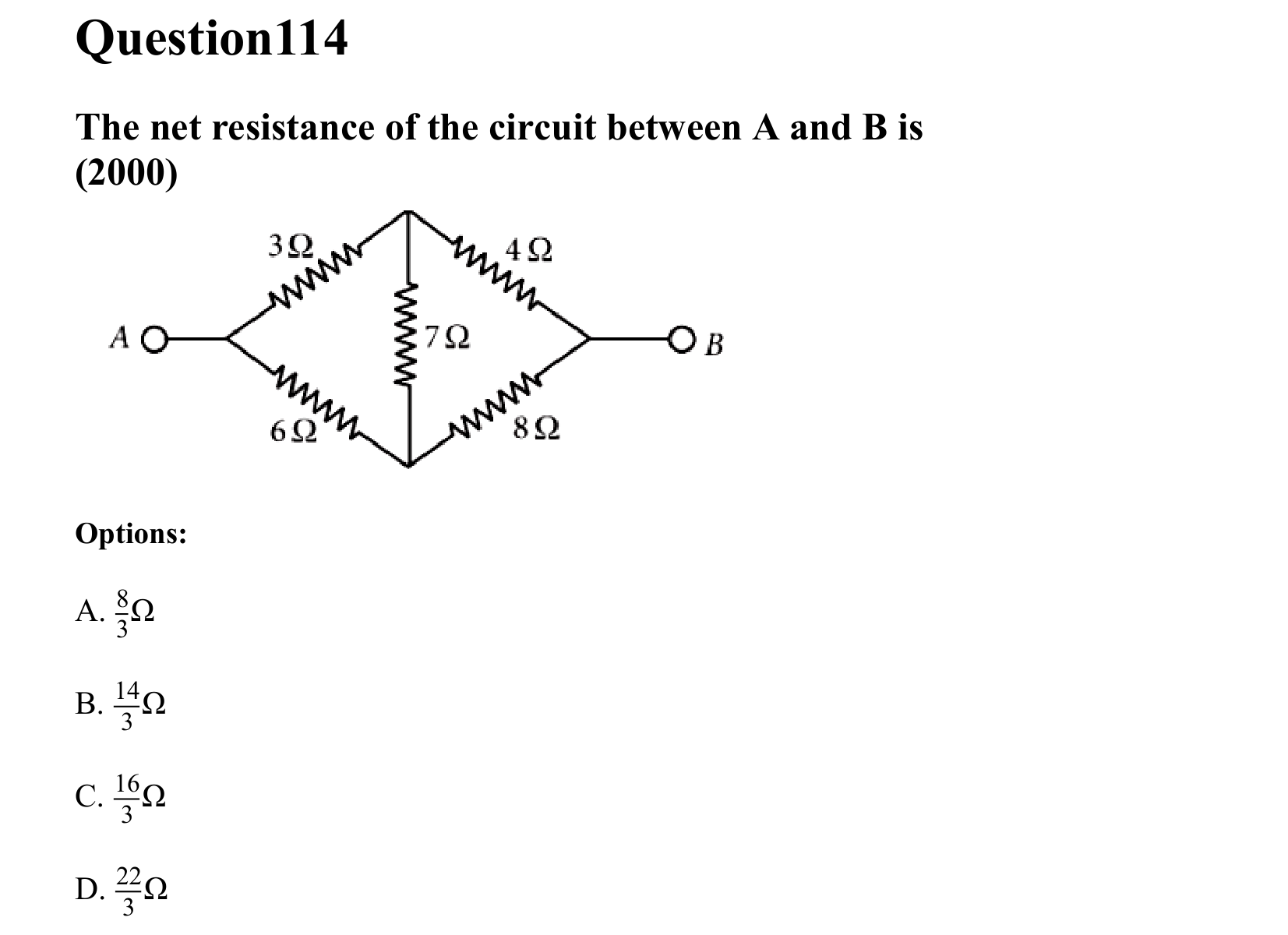 Current Electricity question 114