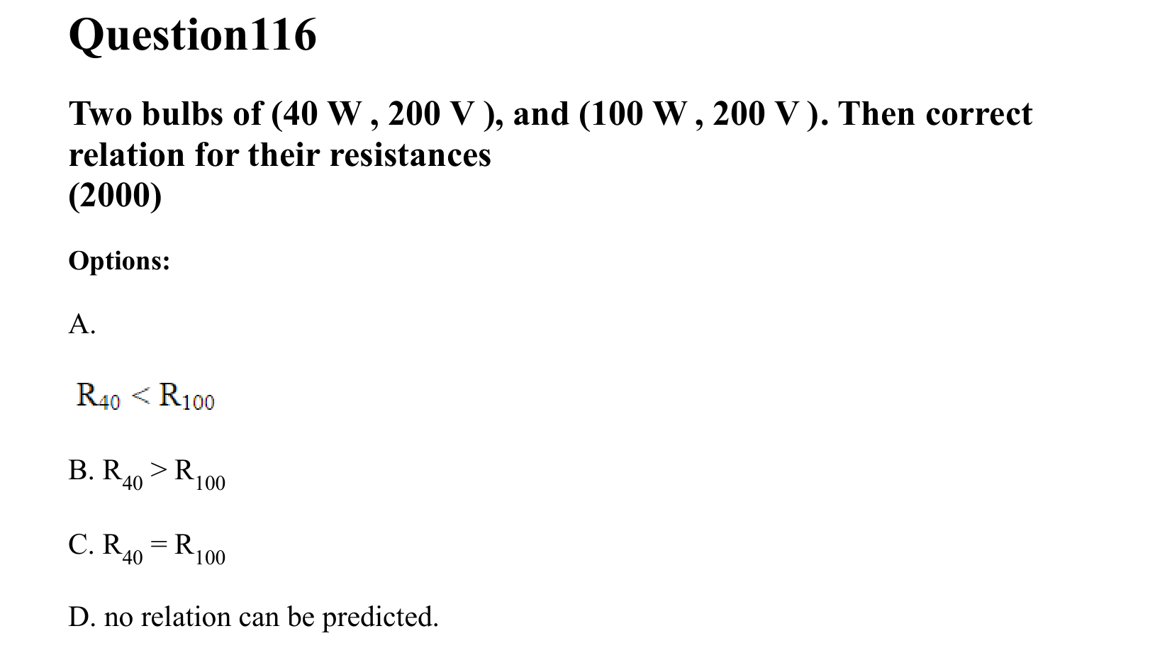 Current Electricity question 116