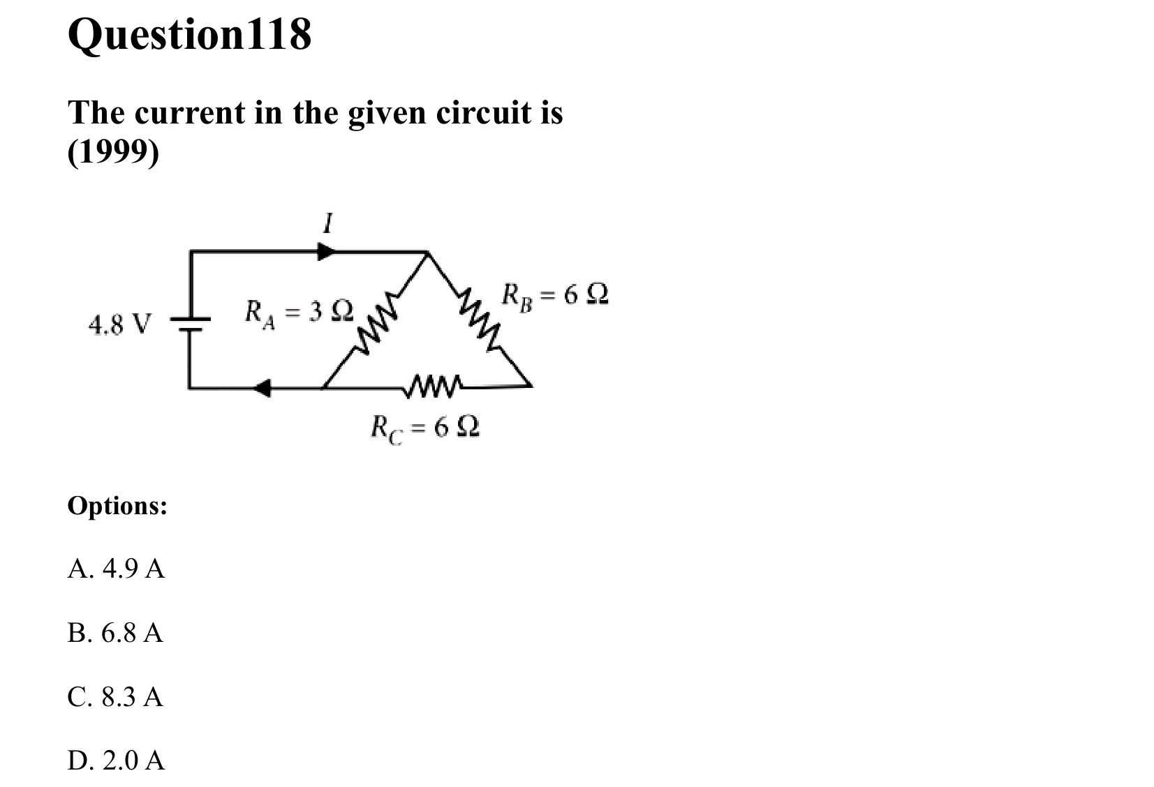 Current Electricity question 118