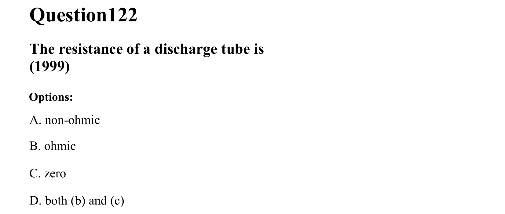 Current Electricity question 122