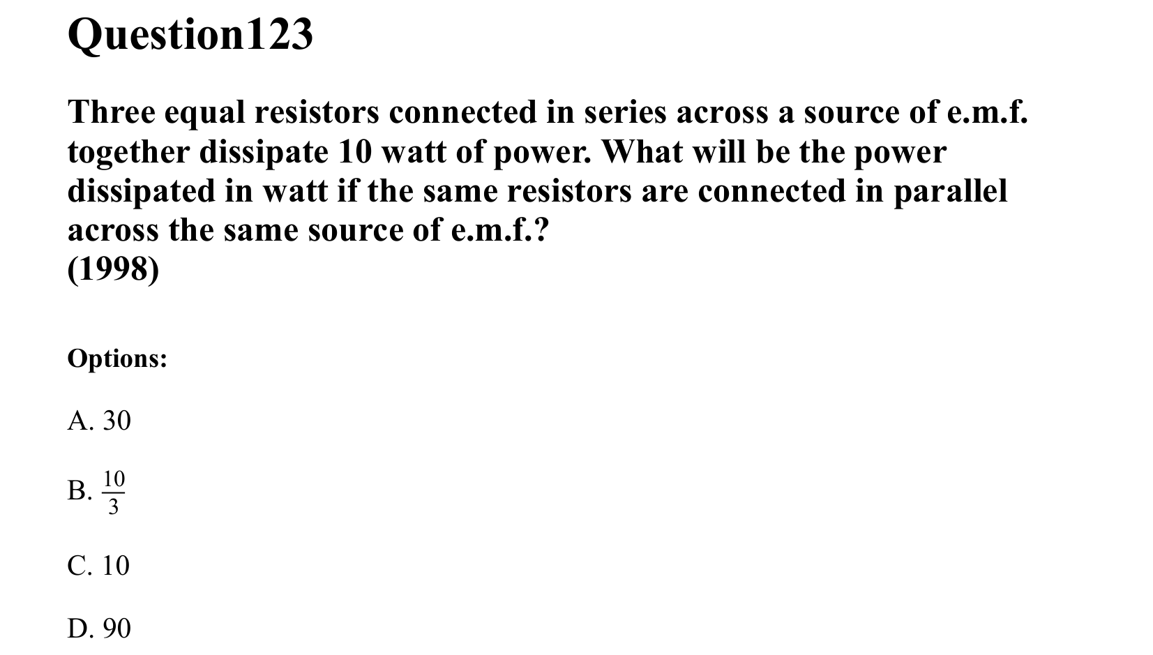 Current Electricity question 123