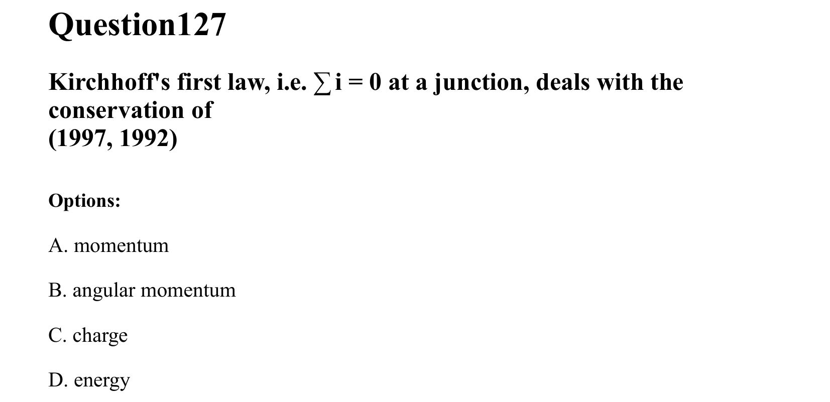 Current Electricity question 127