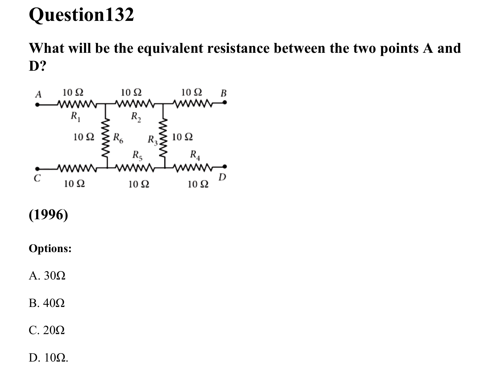 Current Electricity question 132