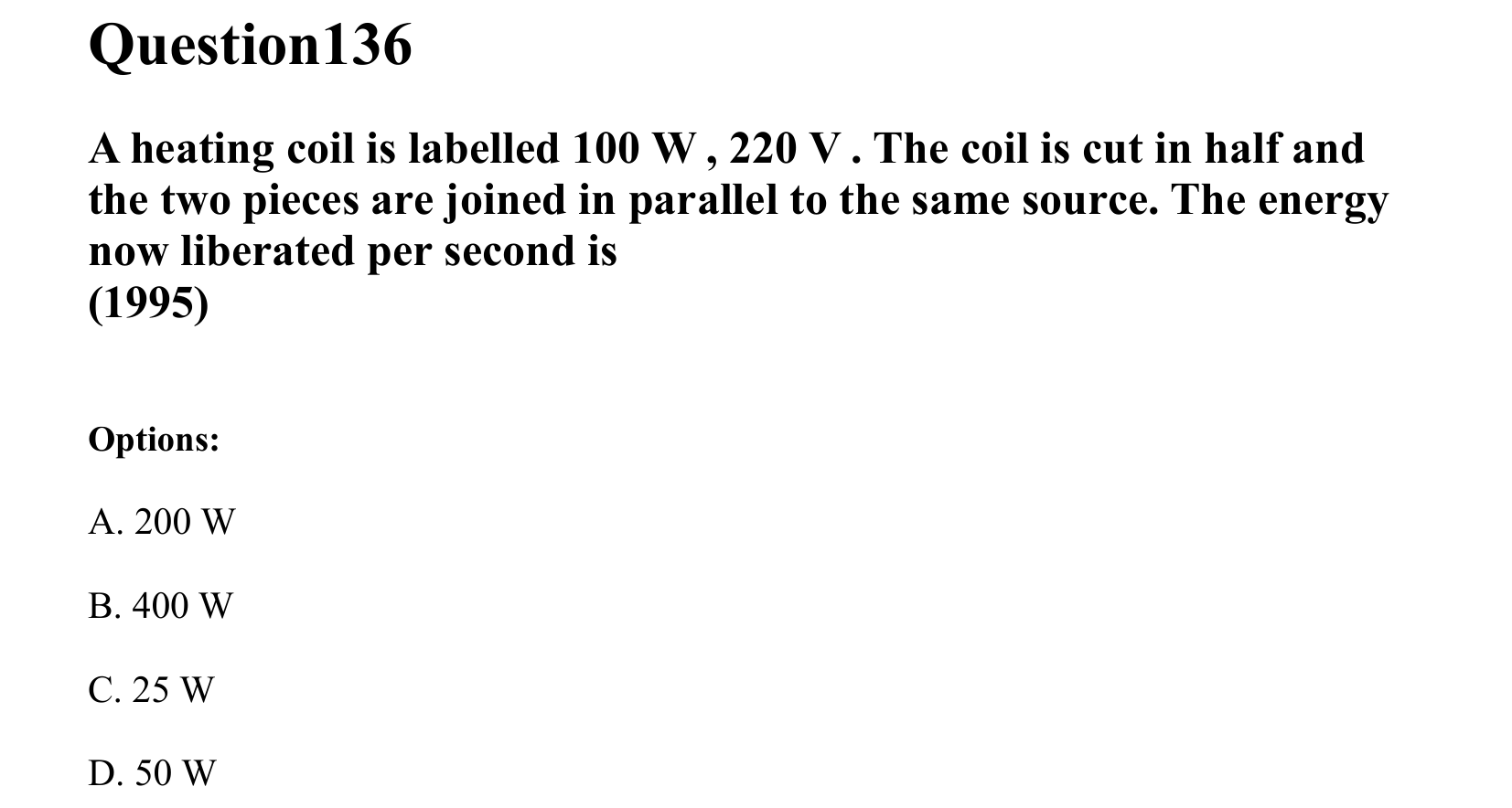 Current Electricity question 136
