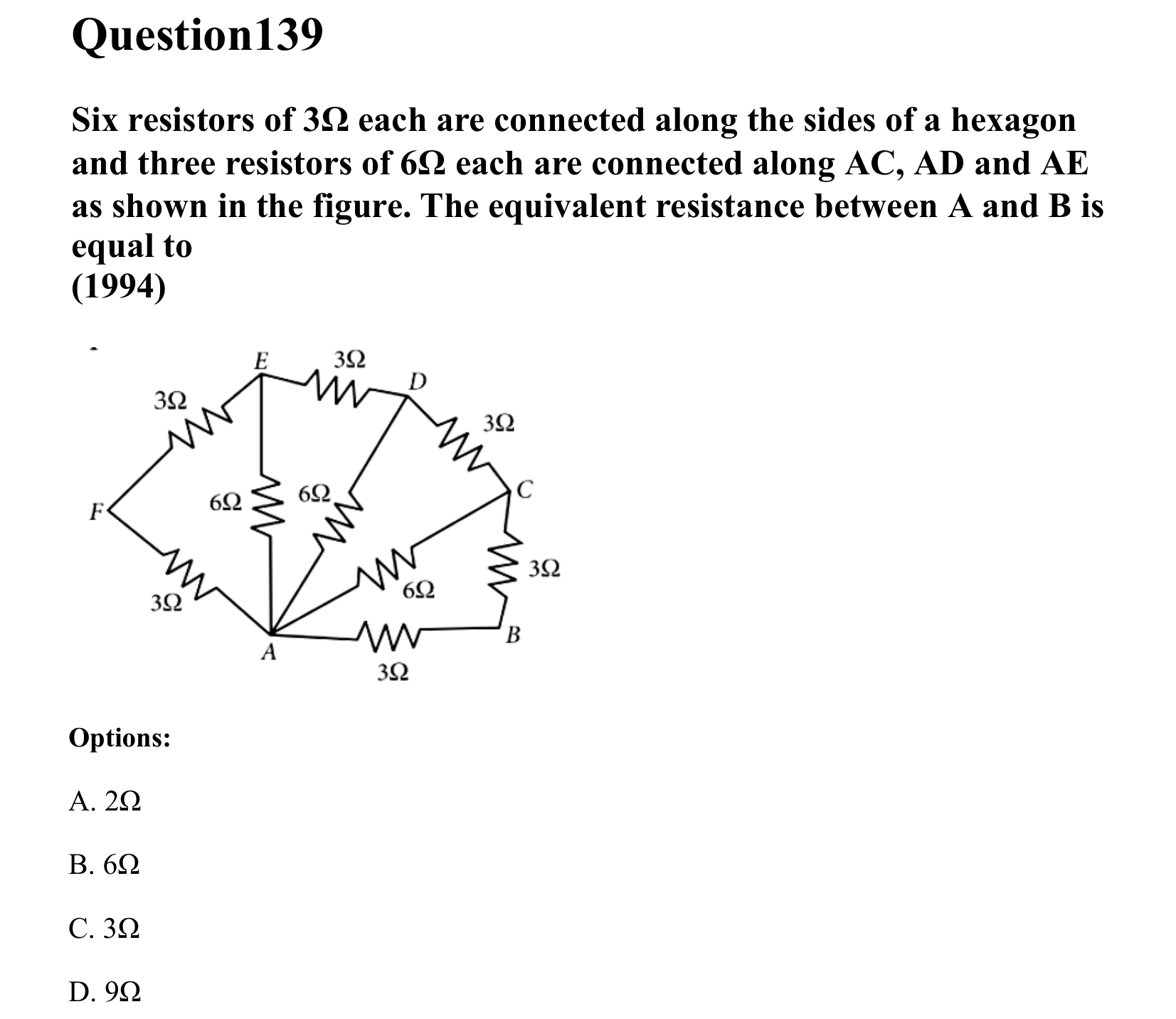 Current Electricity question 139
