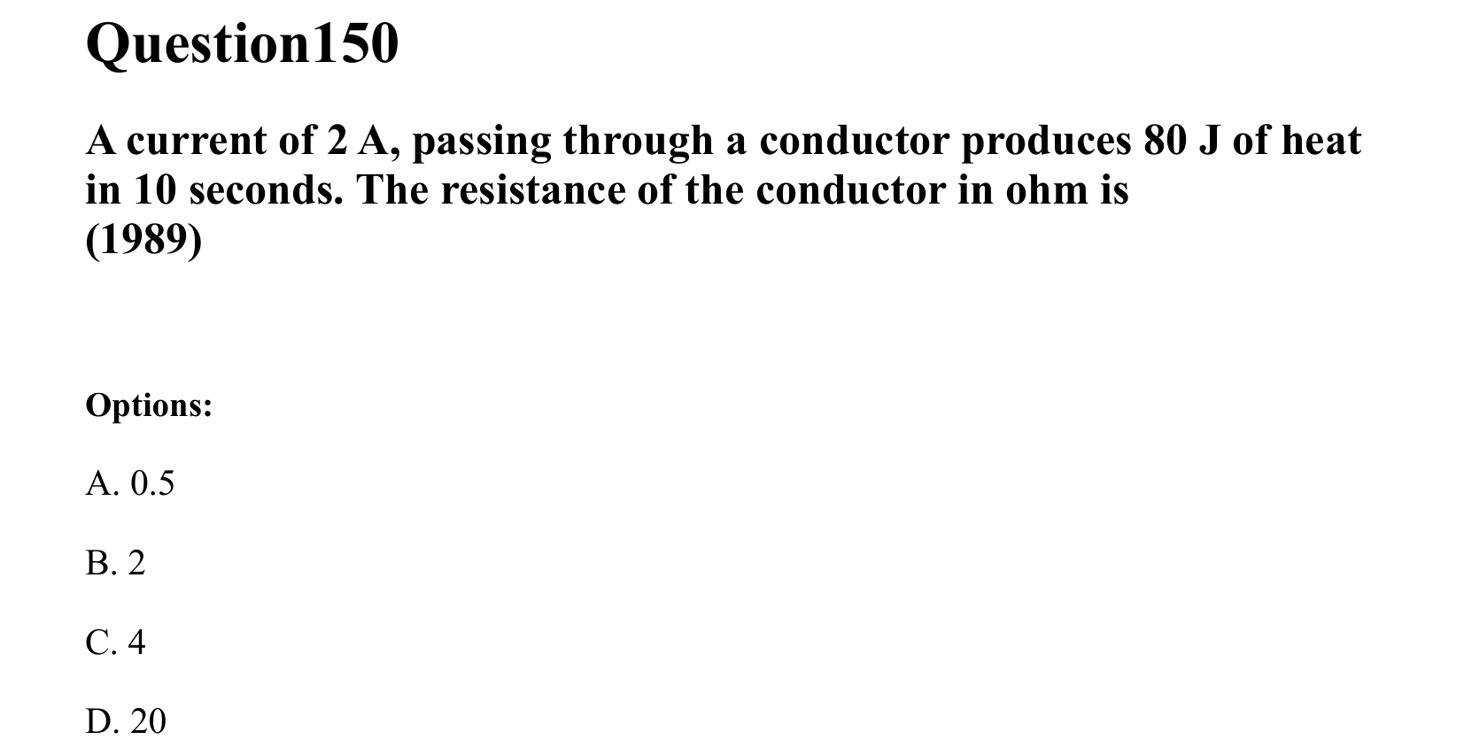 Current Electricity question 150