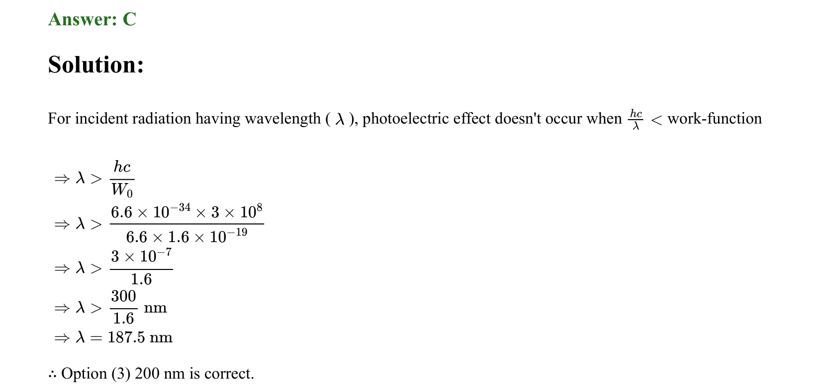 Dual Nature of Matter and Radiation solution 1