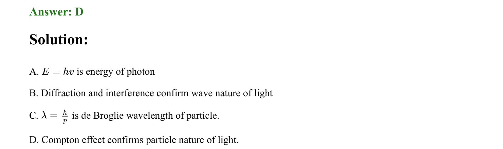 Dual Nature of Matter and Radiation solution 2