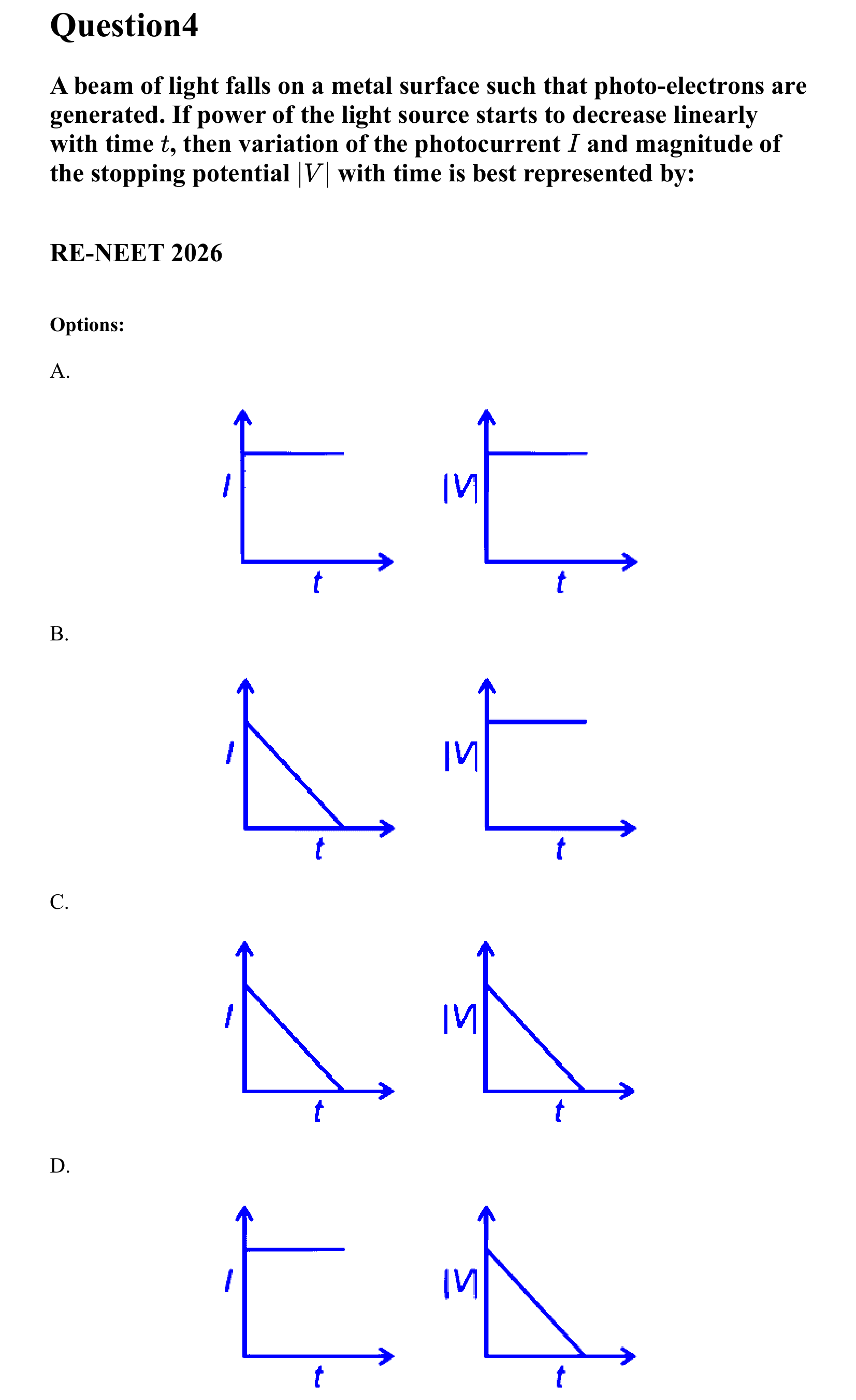 Dual Nature of Matter and Radiation question 4