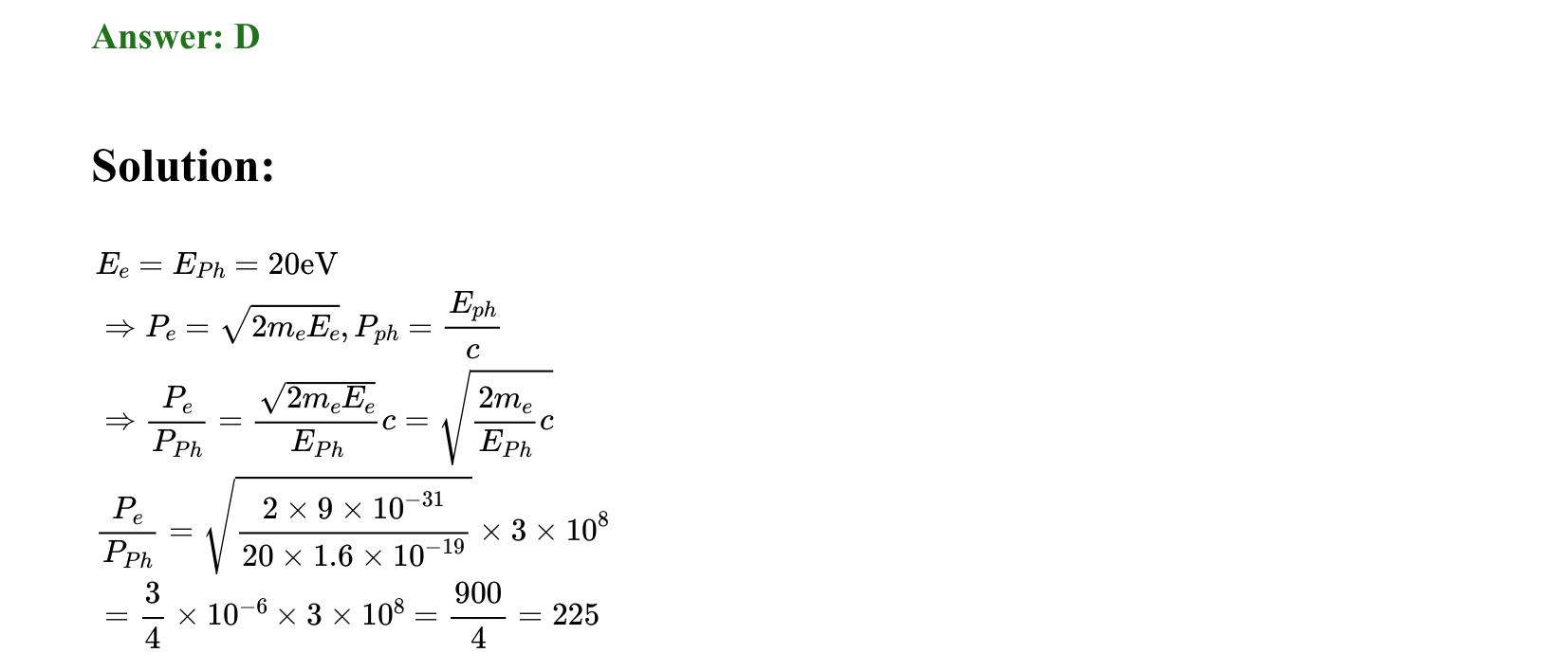 Dual Nature of Matter and Radiation solution 5