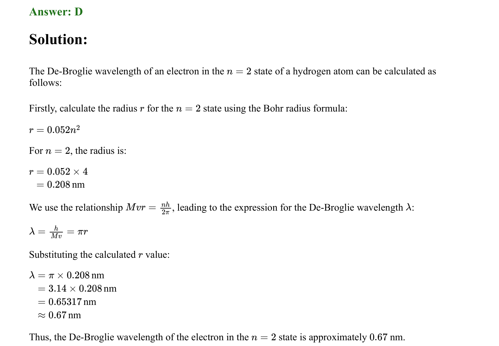 Dual Nature of Matter and Radiation solution 8