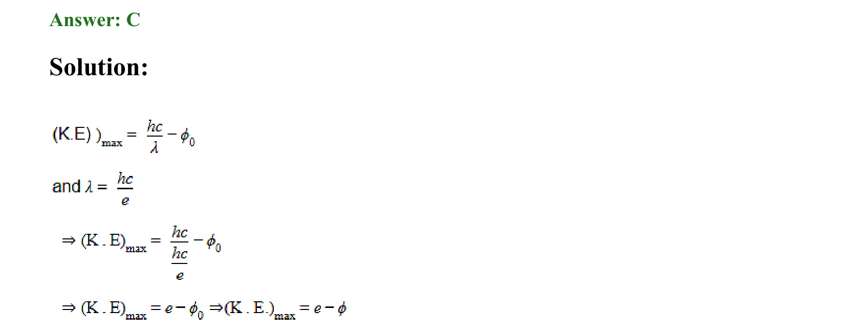 Dual Nature of Matter and Radiation solution 10