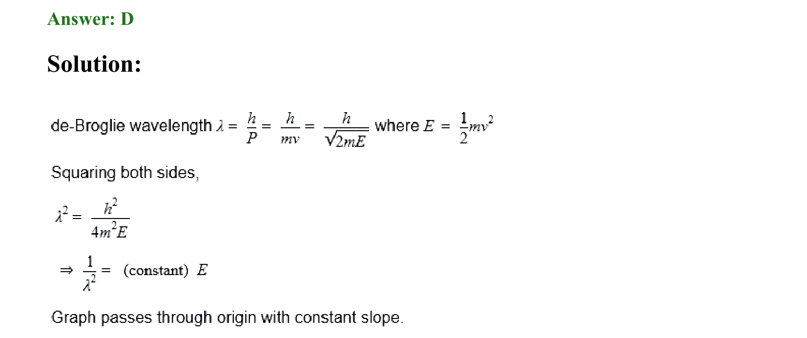 Dual Nature of Matter and Radiation solution 11