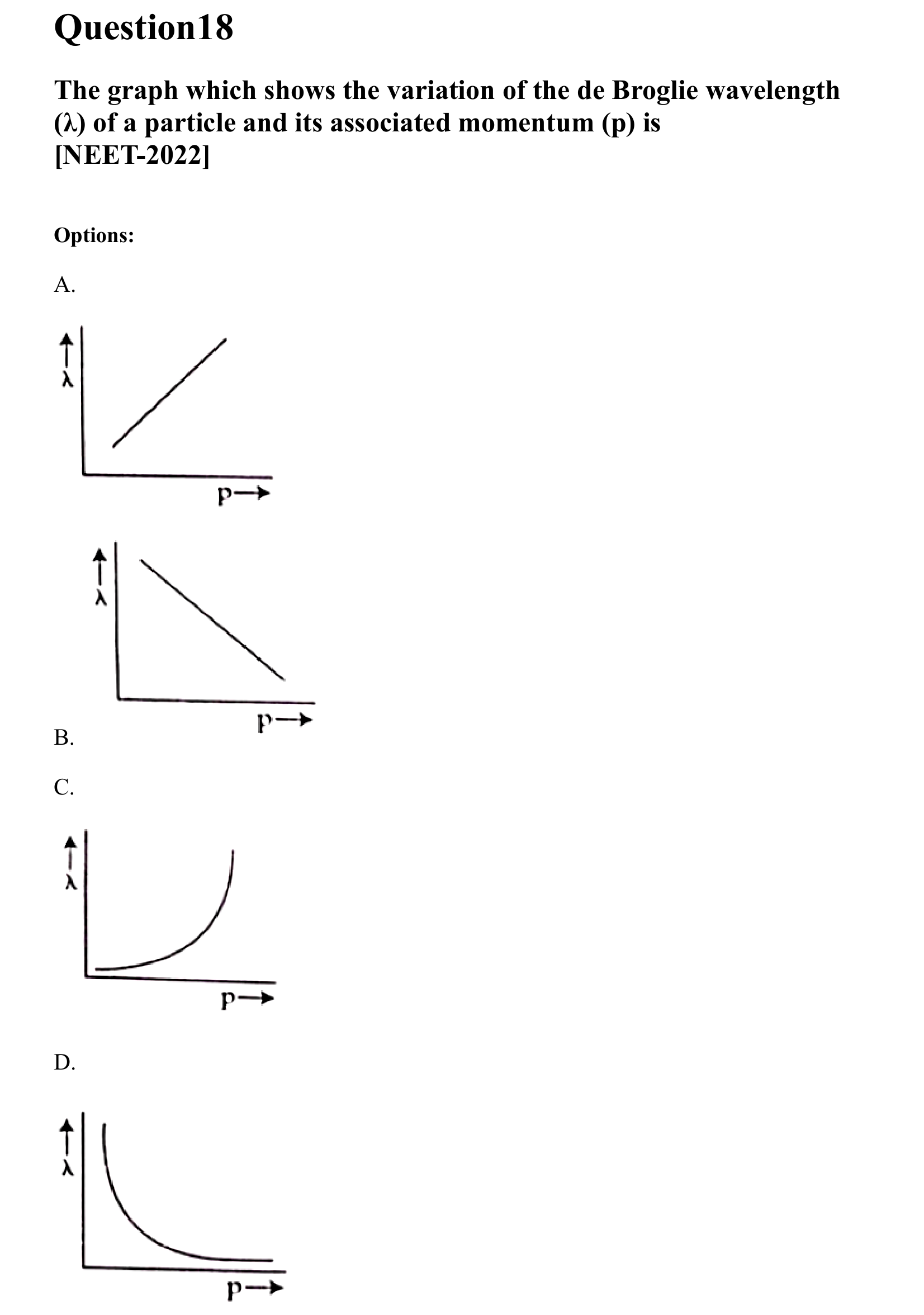 Dual Nature of Matter and Radiation question 18