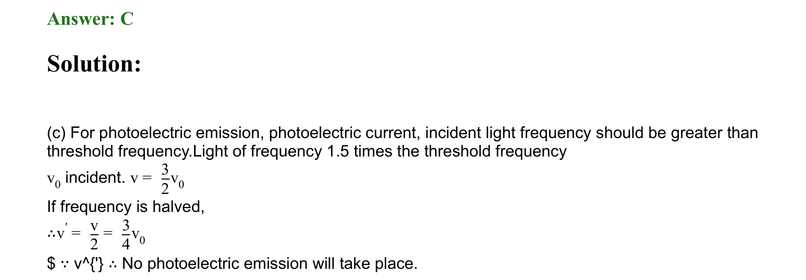 Dual Nature of Matter and Radiation solution 22