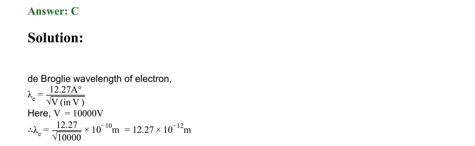 Dual Nature of Matter and Radiation solution 23