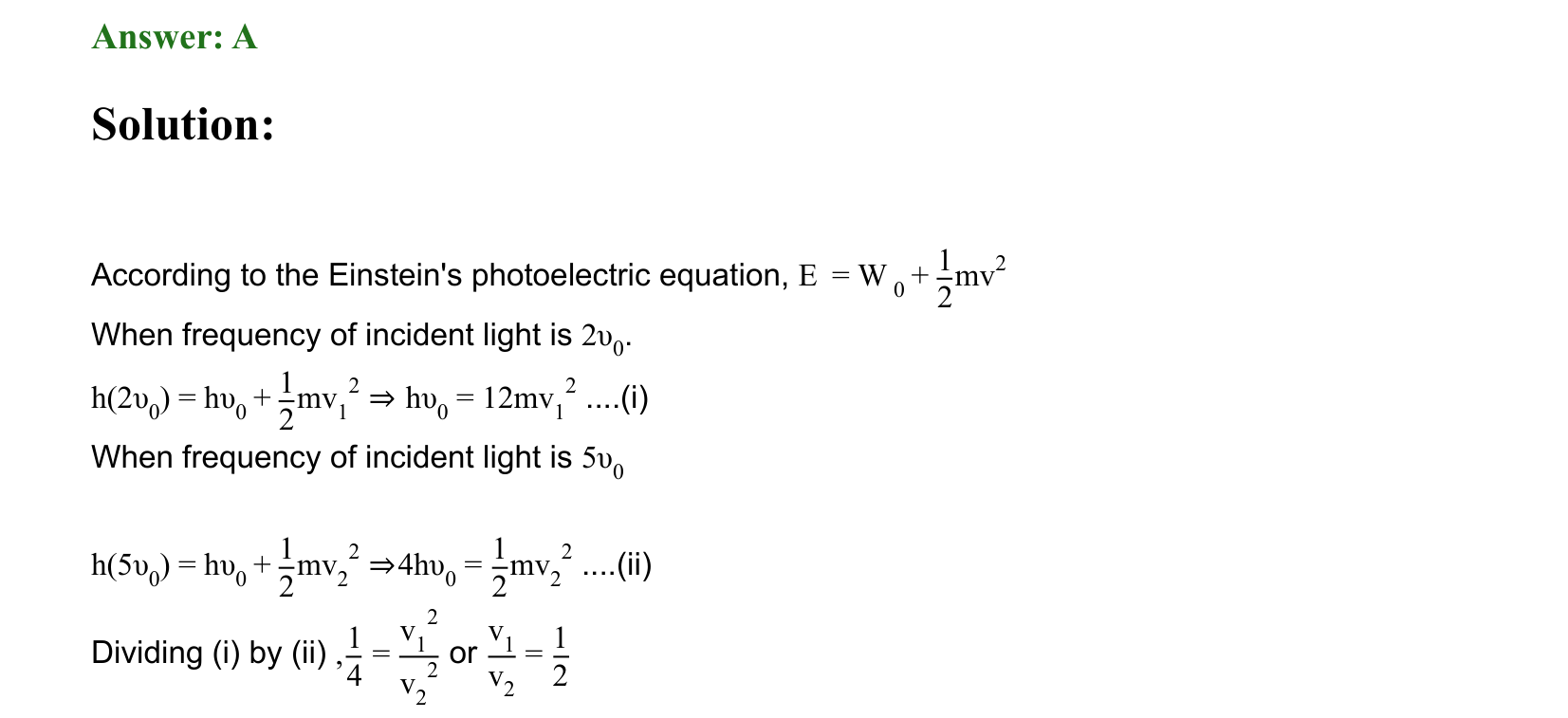 Dual Nature of Matter and Radiation solution 26