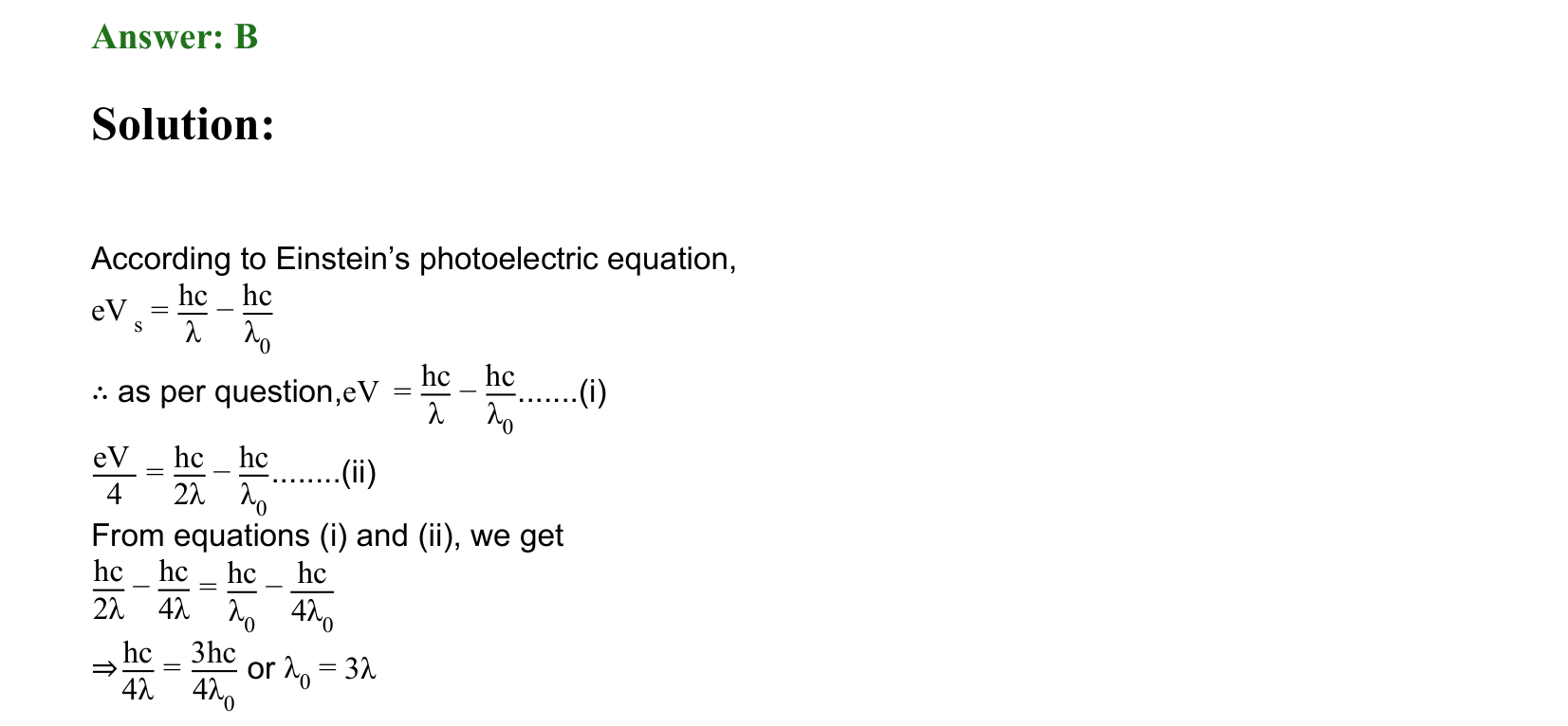 Dual Nature of Matter and Radiation solution 30
