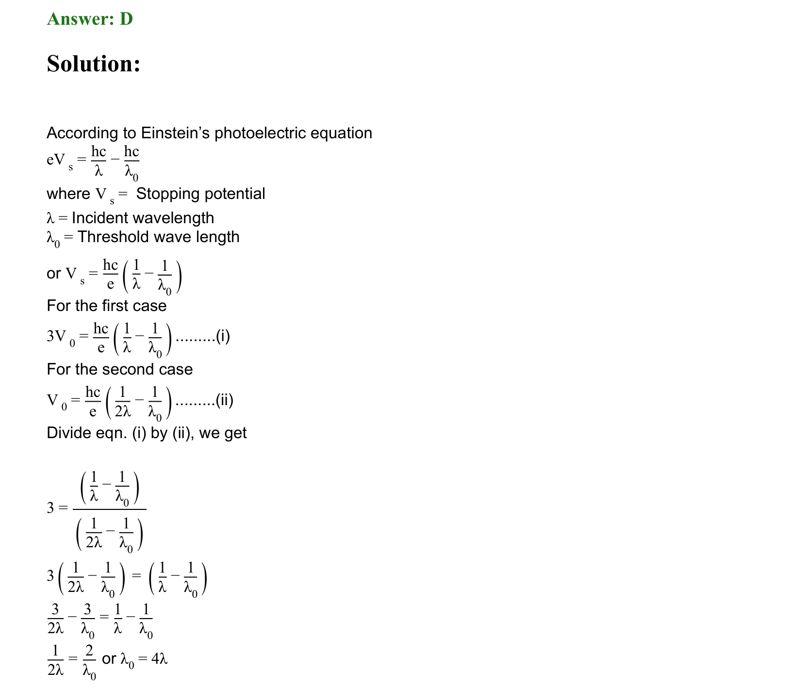 Dual Nature of Matter and Radiation solution 34