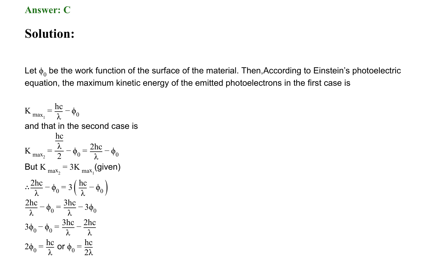Dual Nature of Matter and Radiation solution 35