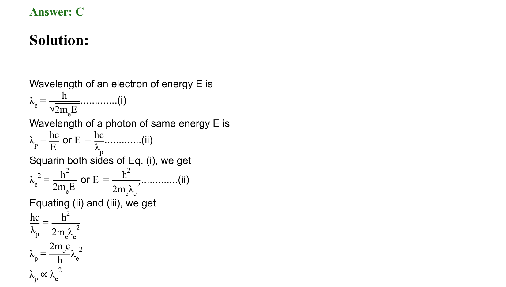 Dual Nature of Matter and Radiation solution 39