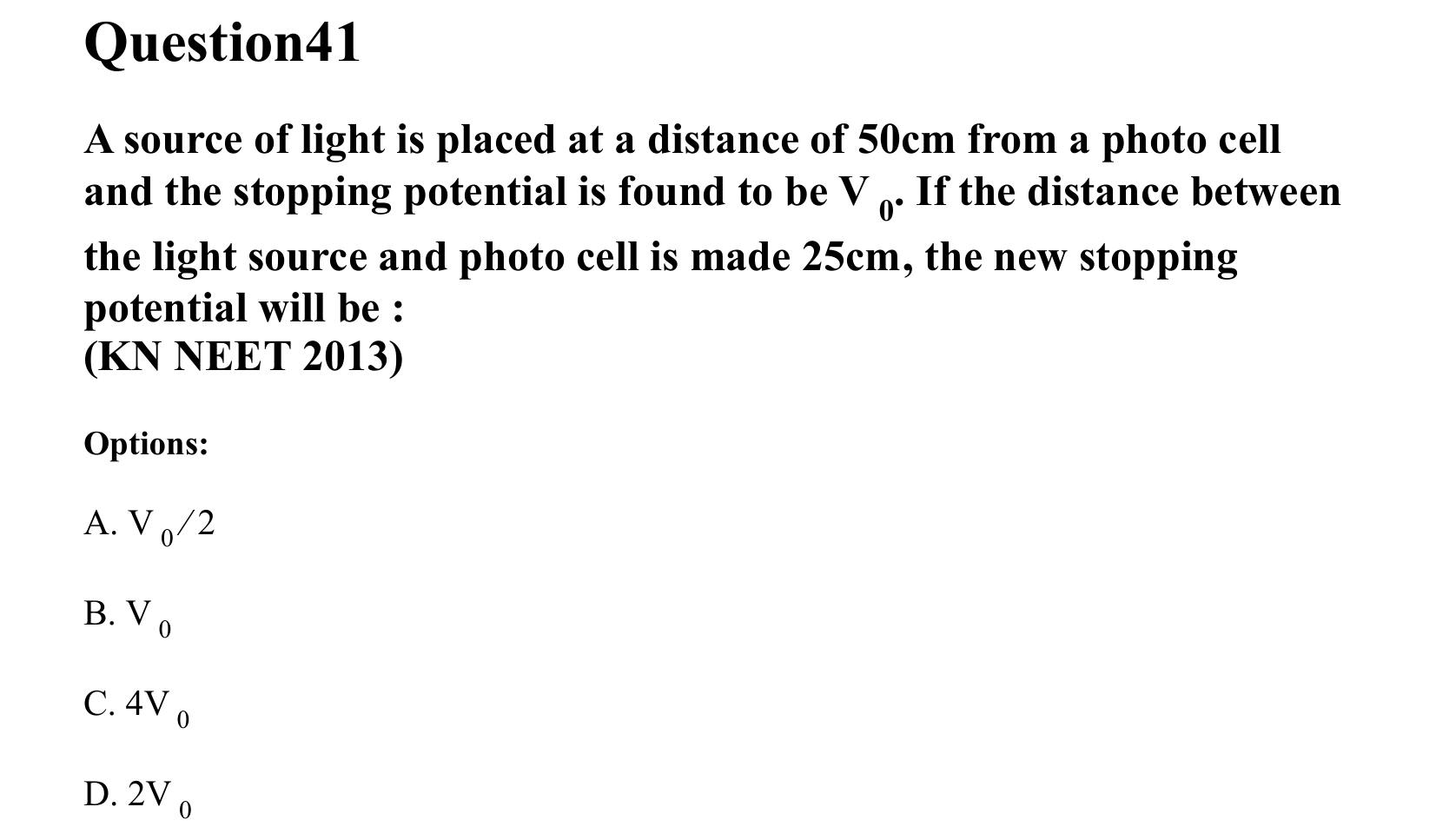 Dual Nature of Matter and Radiation question 41