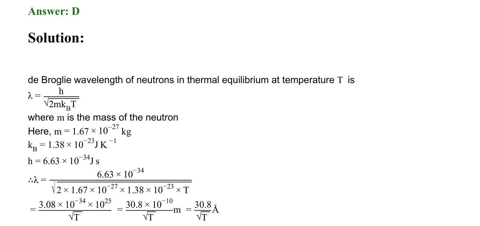 Dual Nature of Matter and Radiation solution 42