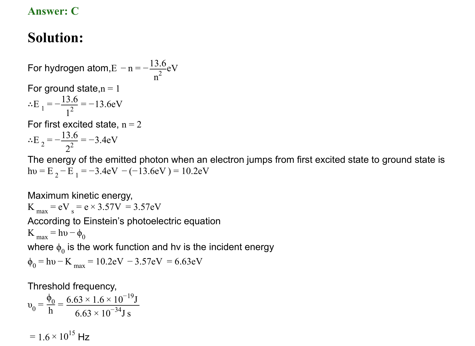 Dual Nature of Matter and Radiation solution 43